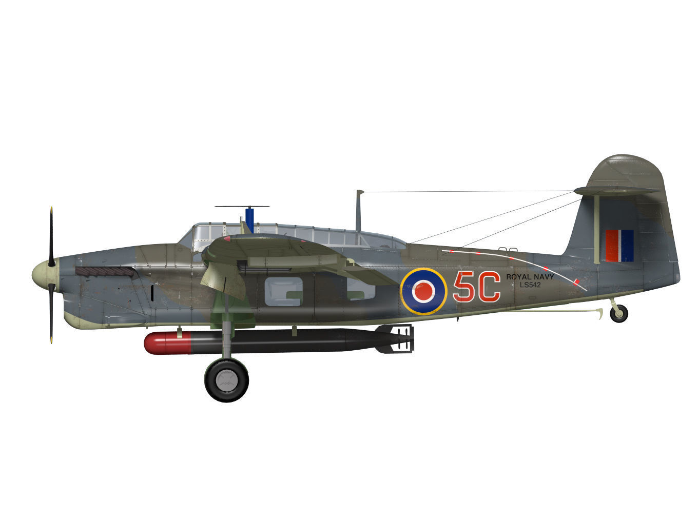 Fairey Barracuda Mk2 3D model_10