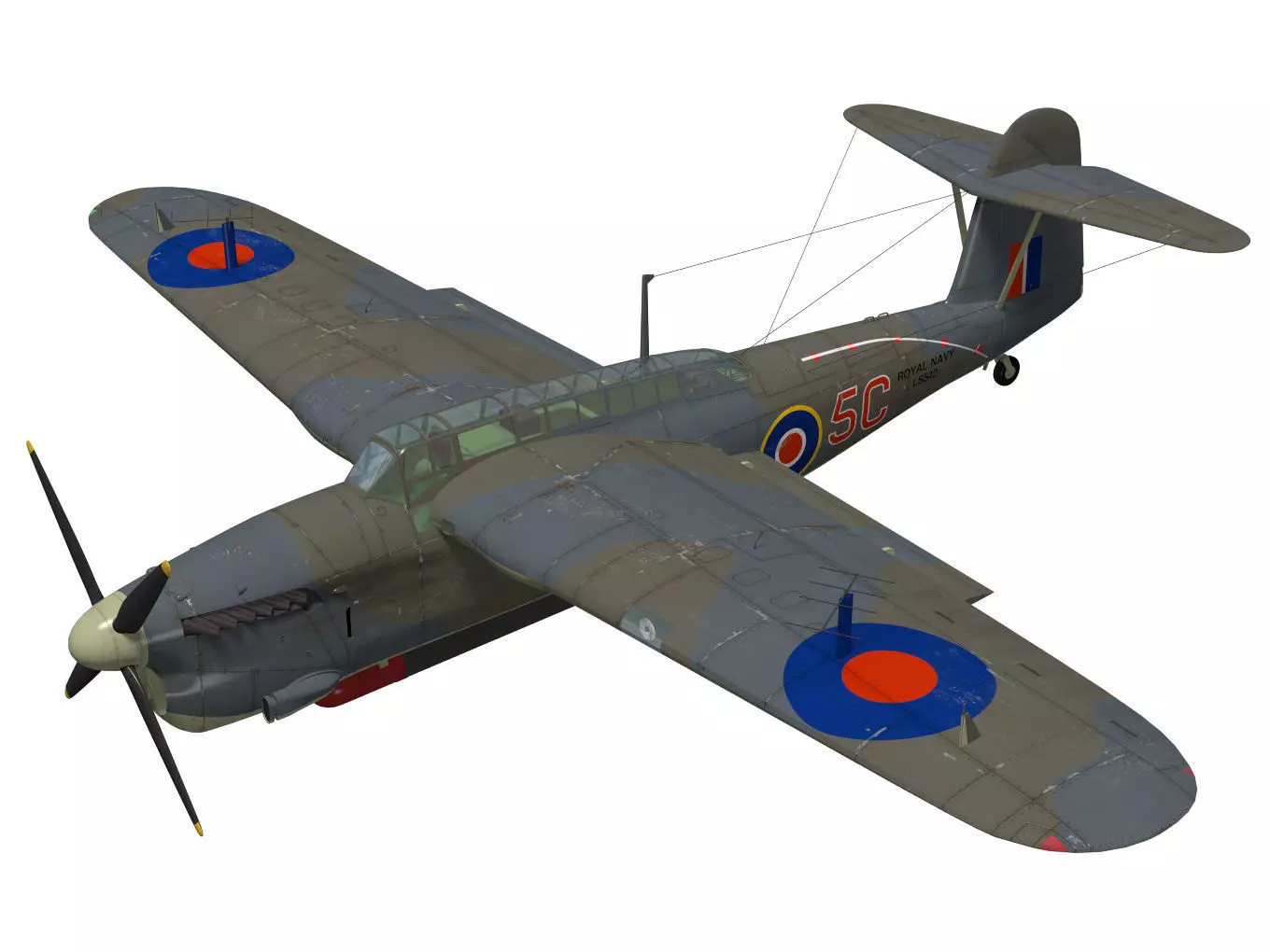 Fairey Barracuda Mk2 3D model_0
