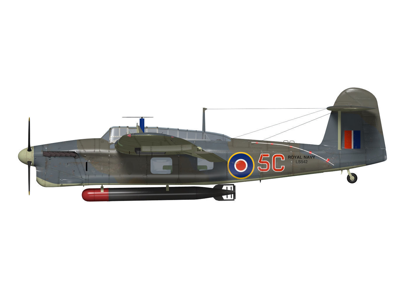 Fairey Barracuda Mk2 3D model_9
