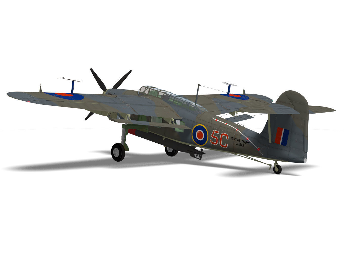 Fairey Barracuda Mk2 3D model_7