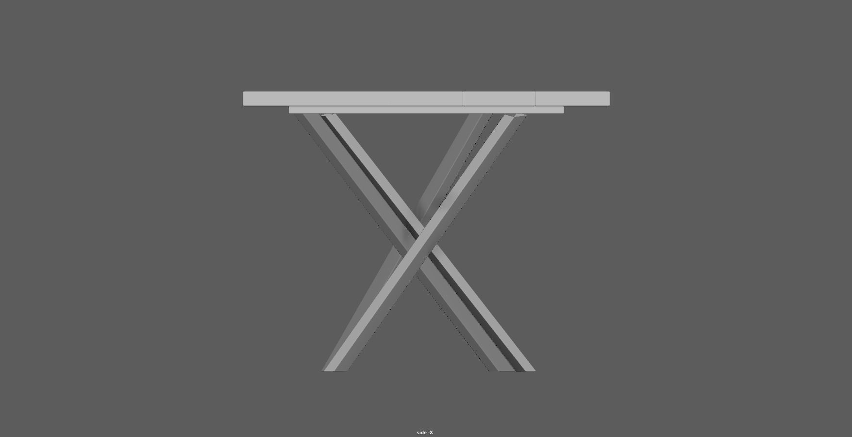 table - dining table - modern table - wood table Low-poly 3D model_9