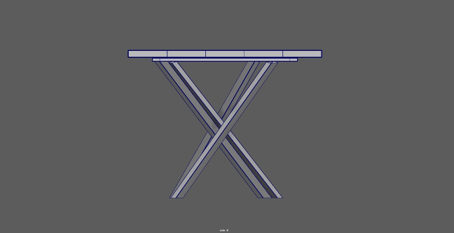 table - dining table - modern table - wood table Low-poly 3D model_10