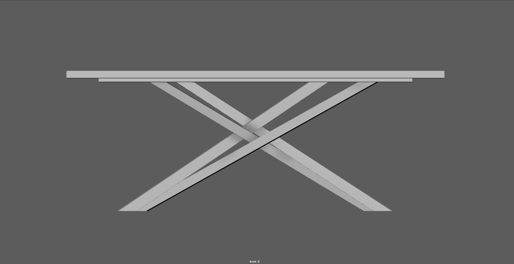 table - dining table - modern table - wood table Low-poly 3D model_16