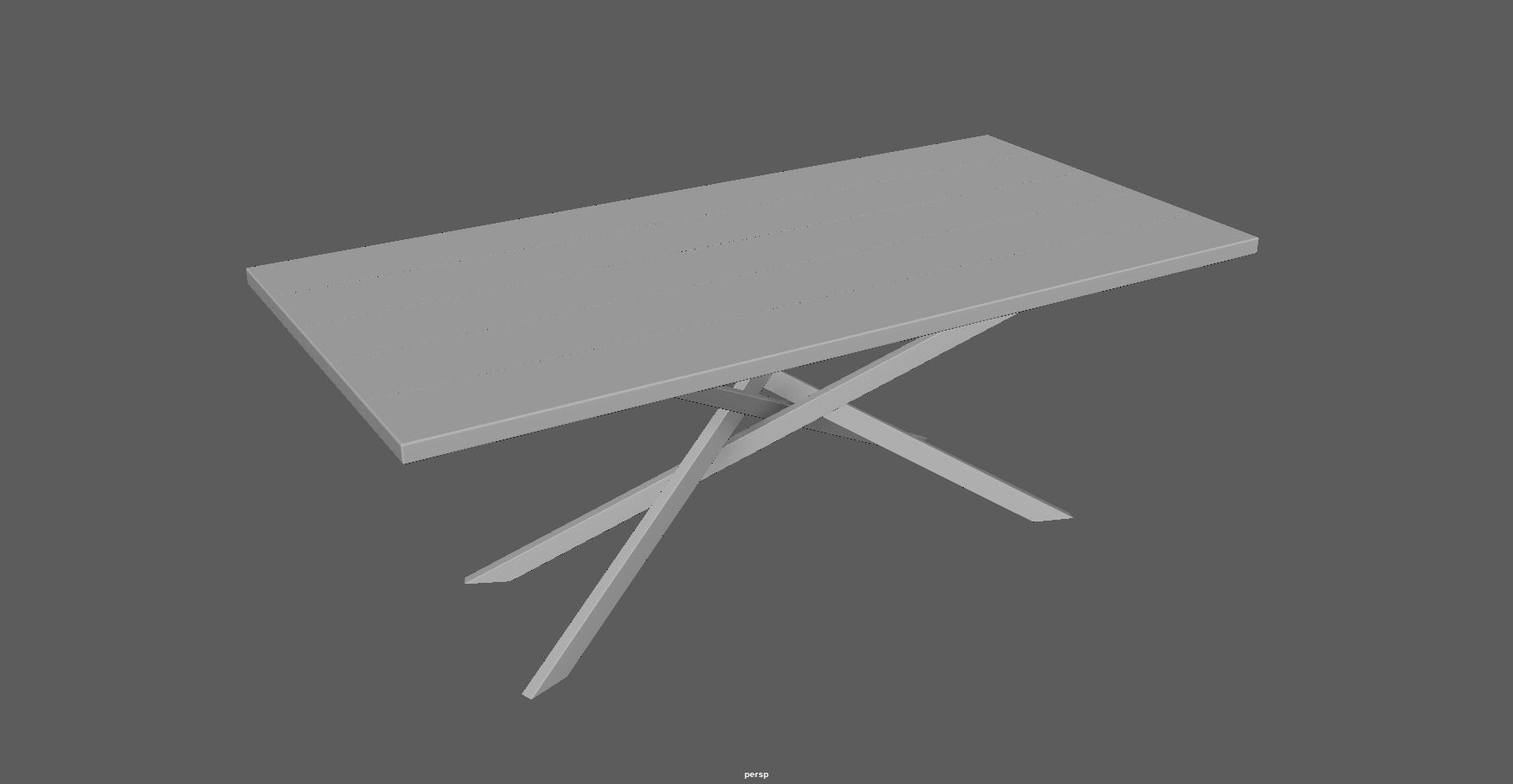table - dining table - modern table - wood table Low-poly 3D model_13