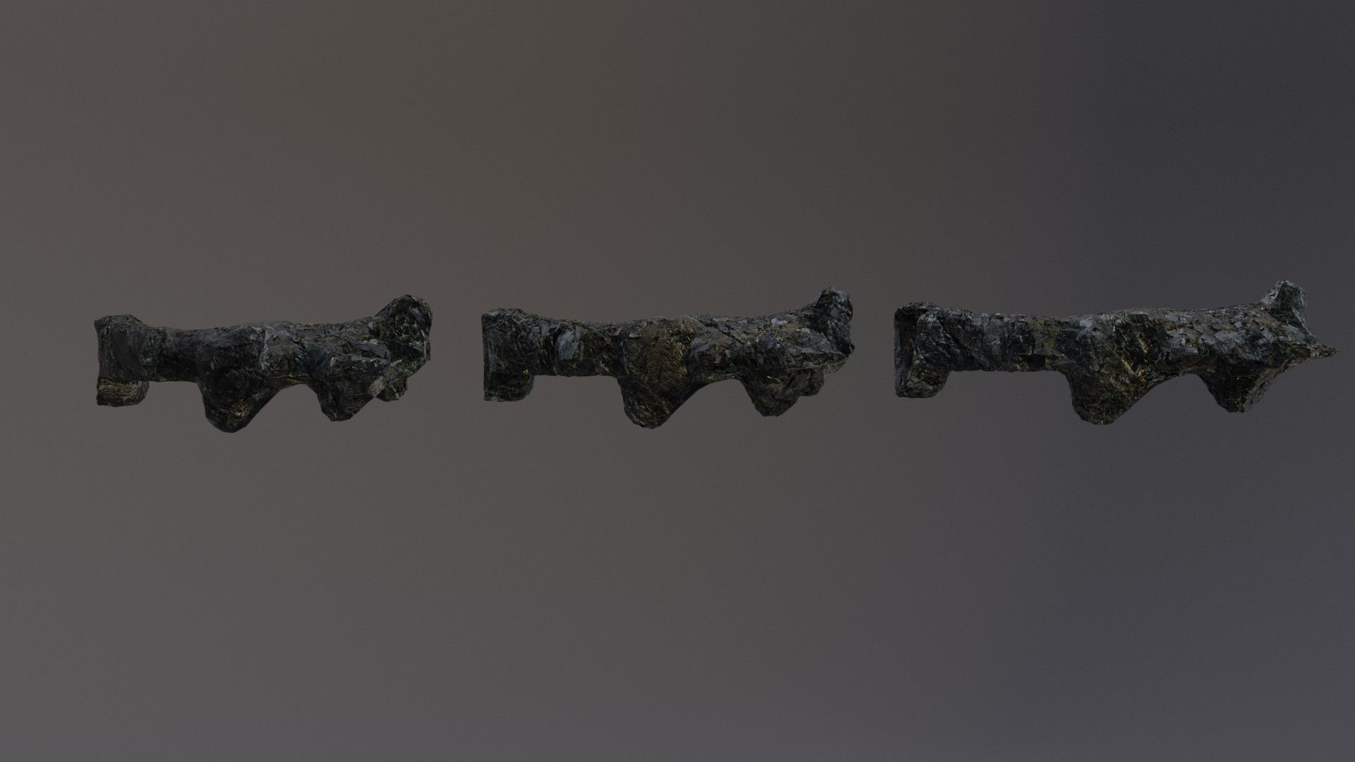 Low Poly Cliff Rock Set For Games  Low-poly 3D model_30