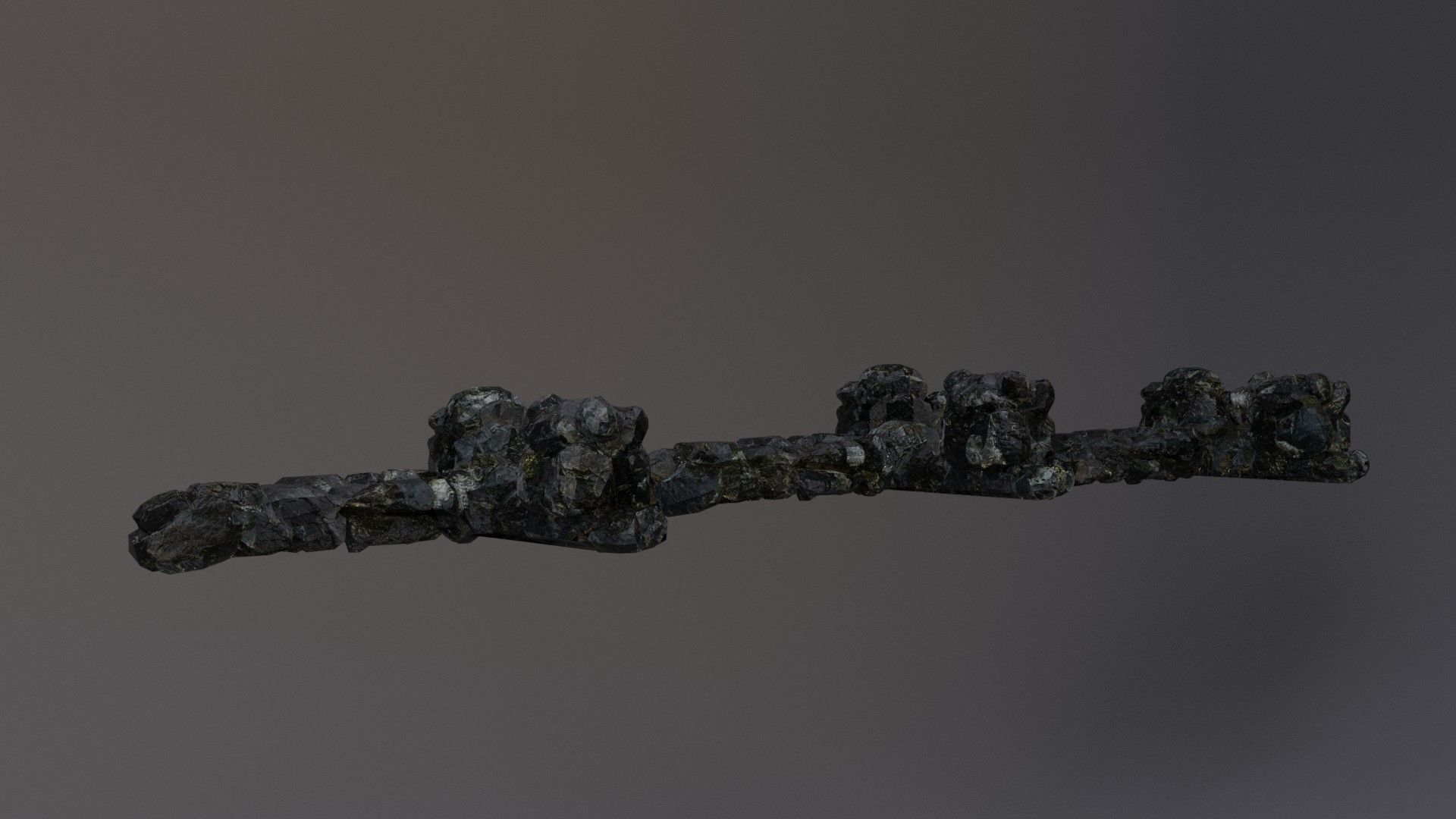 Low Poly Cliff Rock Set For Games  Low-poly 3D model_17