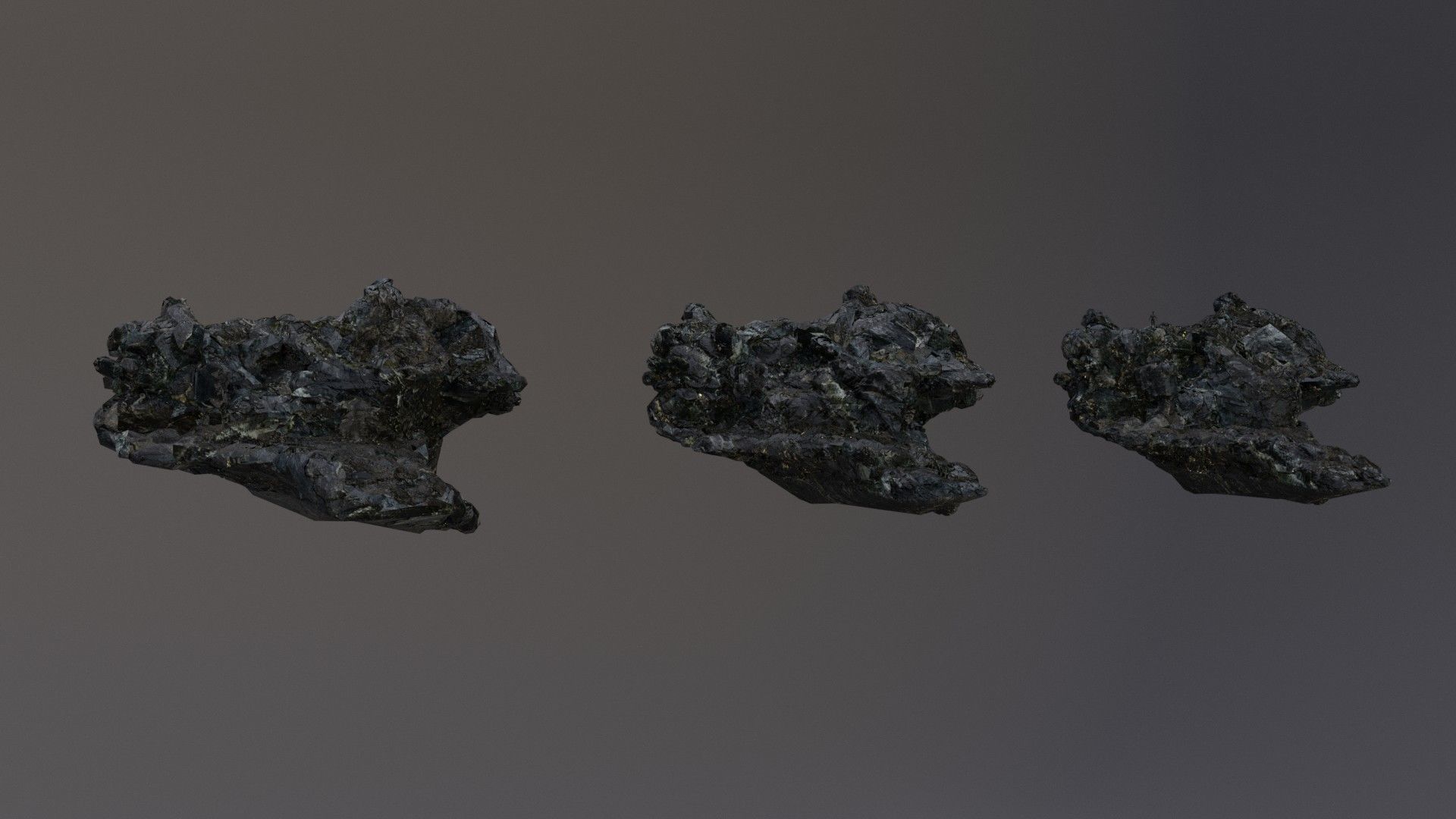 Low Poly Cliff Rock Set For Games  Low-poly 3D model_35