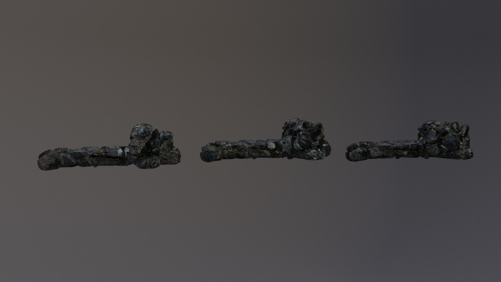 Low Poly Cliff Rock Set For Games  Low-poly 3D model_16