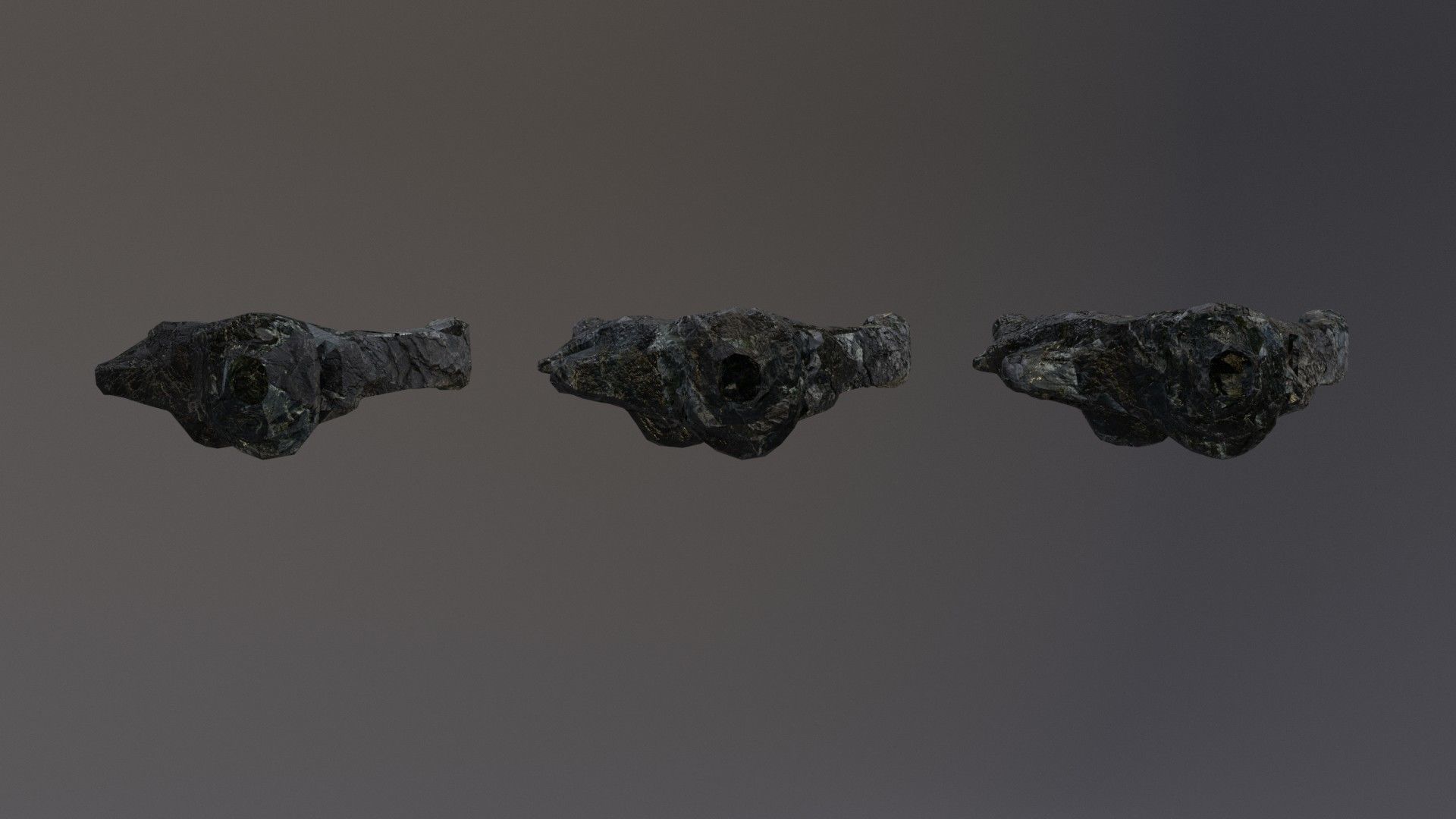 Low Poly Cliff Rock Set For Games  Low-poly 3D model_24