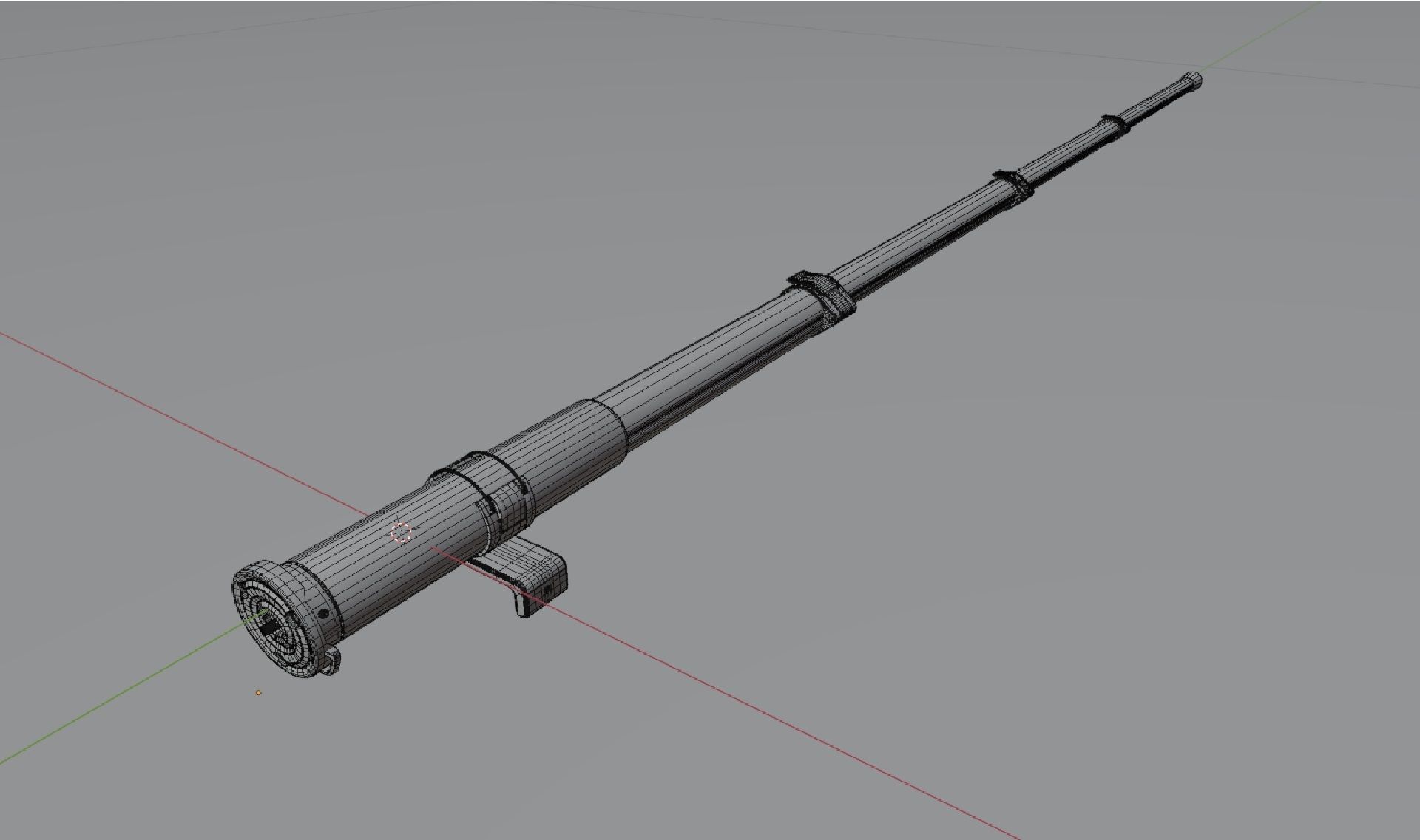 Selfie stick 3D model_2