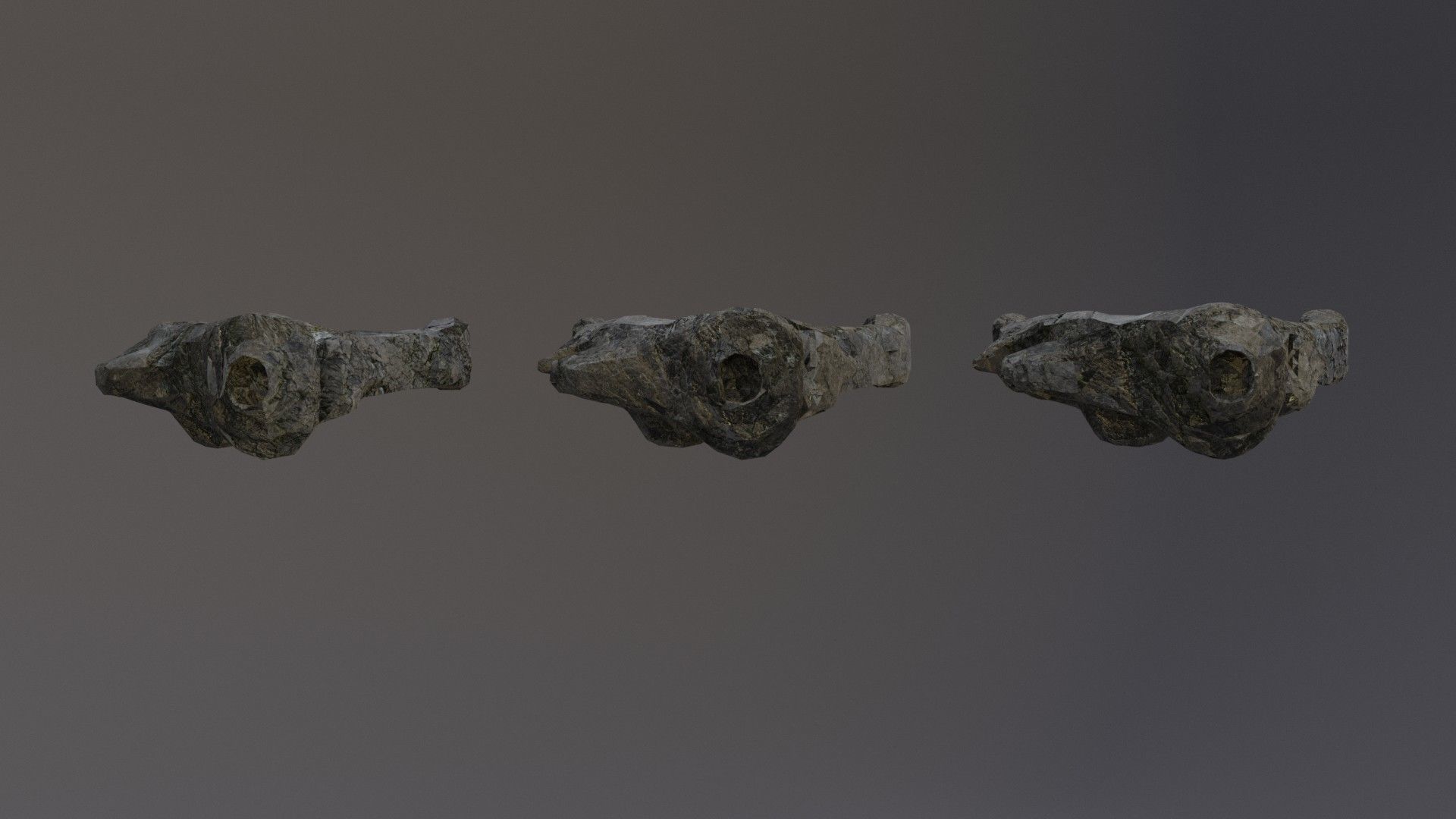 Low Poly Cliff Rock Set For Games Low-poly 3D model_24