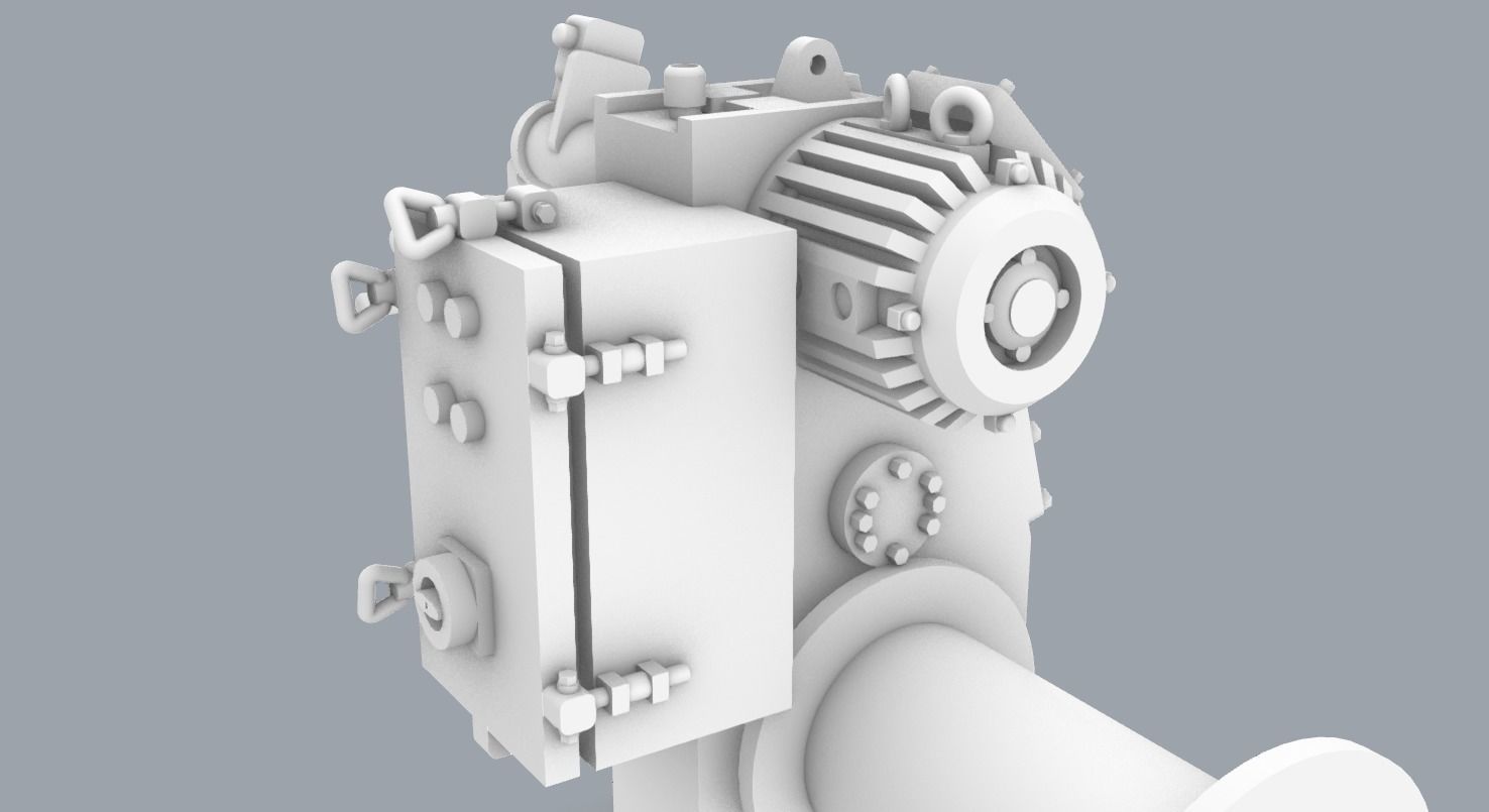 PM Hydraulic Winch 3D print model_10
