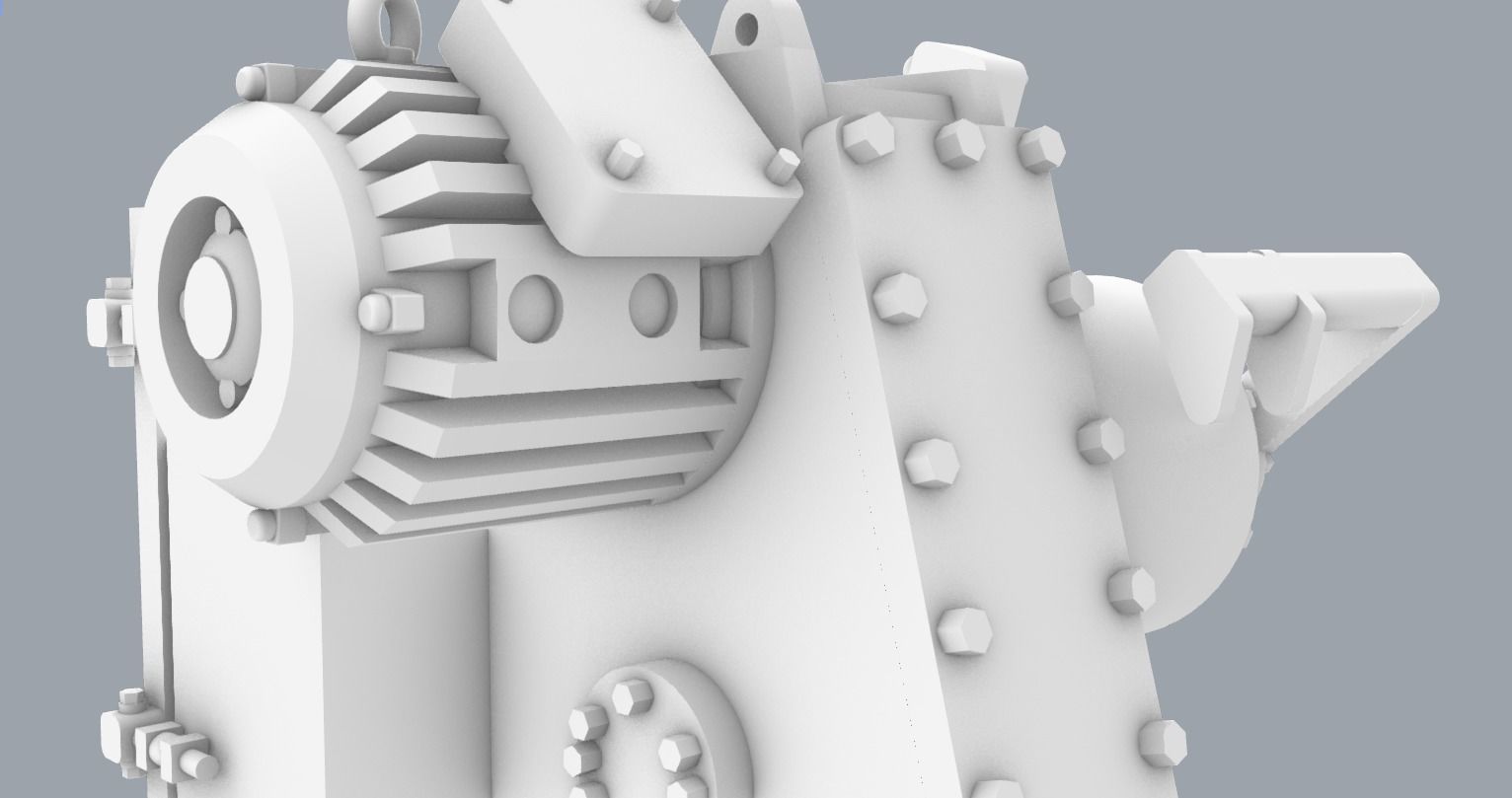 PM Hydraulic Winch 3D print model_13