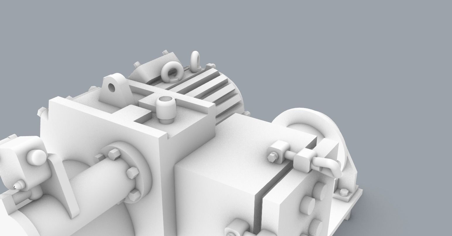 PM Hydraulic Winch 3D print model_14