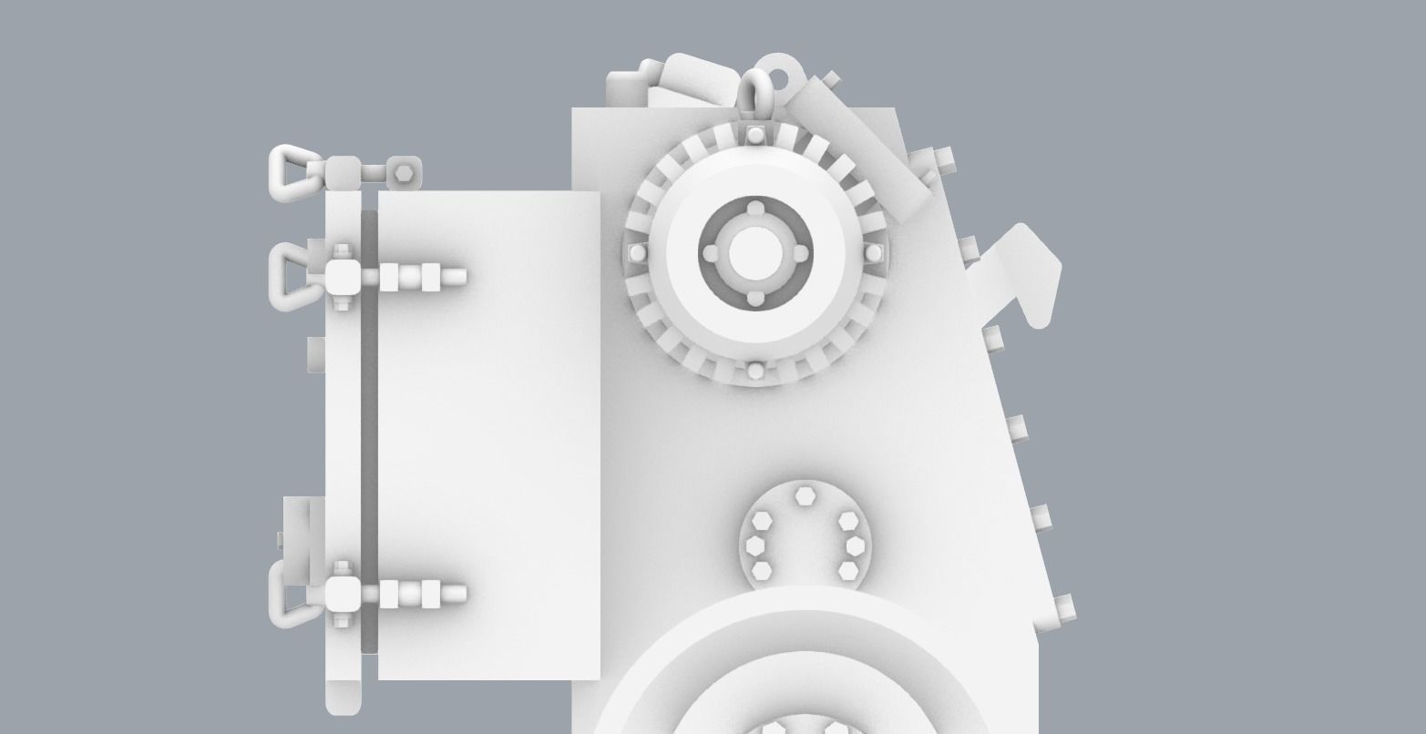 PM Hydraulic Winch 3D print model_23