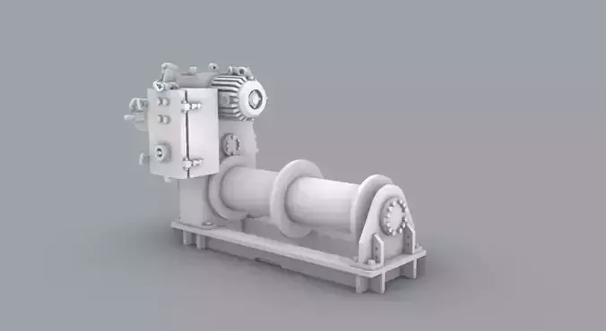 PM Hydraulic Winch 3D print model