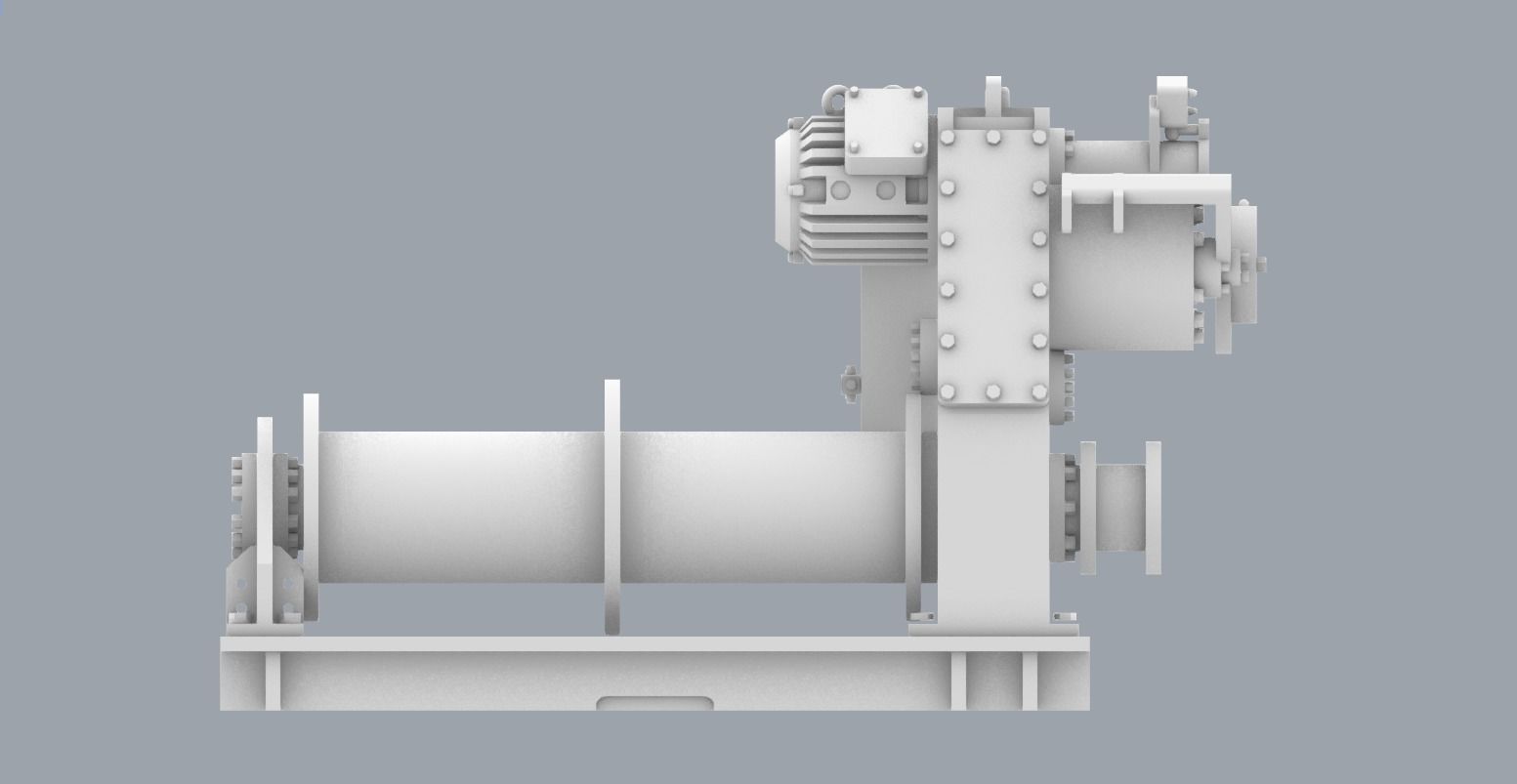 PM Hydraulic Winch 3D print model_17