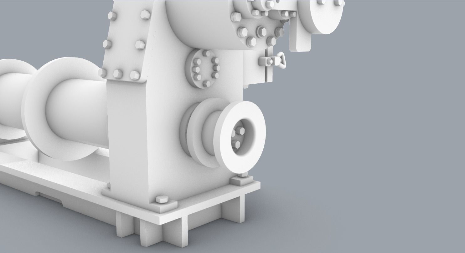 PM Hydraulic Winch 3D print model_7