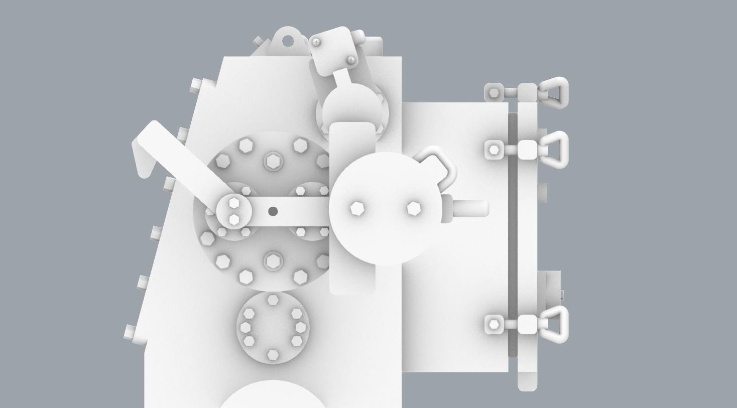 PM Hydraulic Winch 3D print model_25