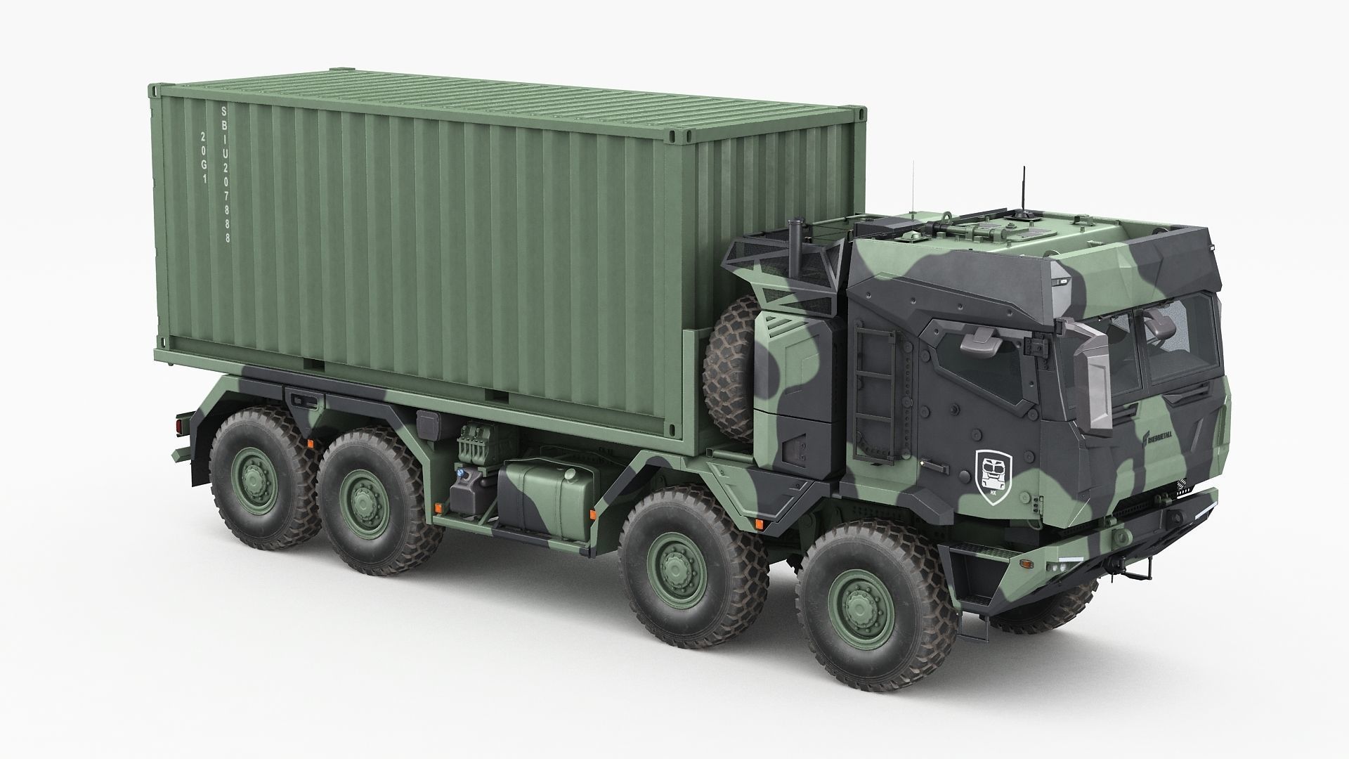 RMMV HX3 Container Truck 3D model_11