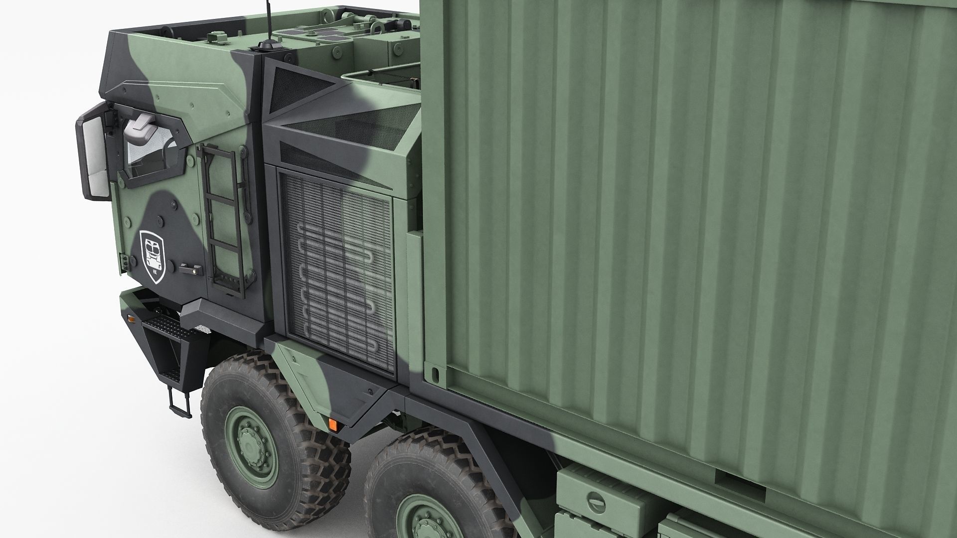 RMMV HX3 Container Truck 3D model_14