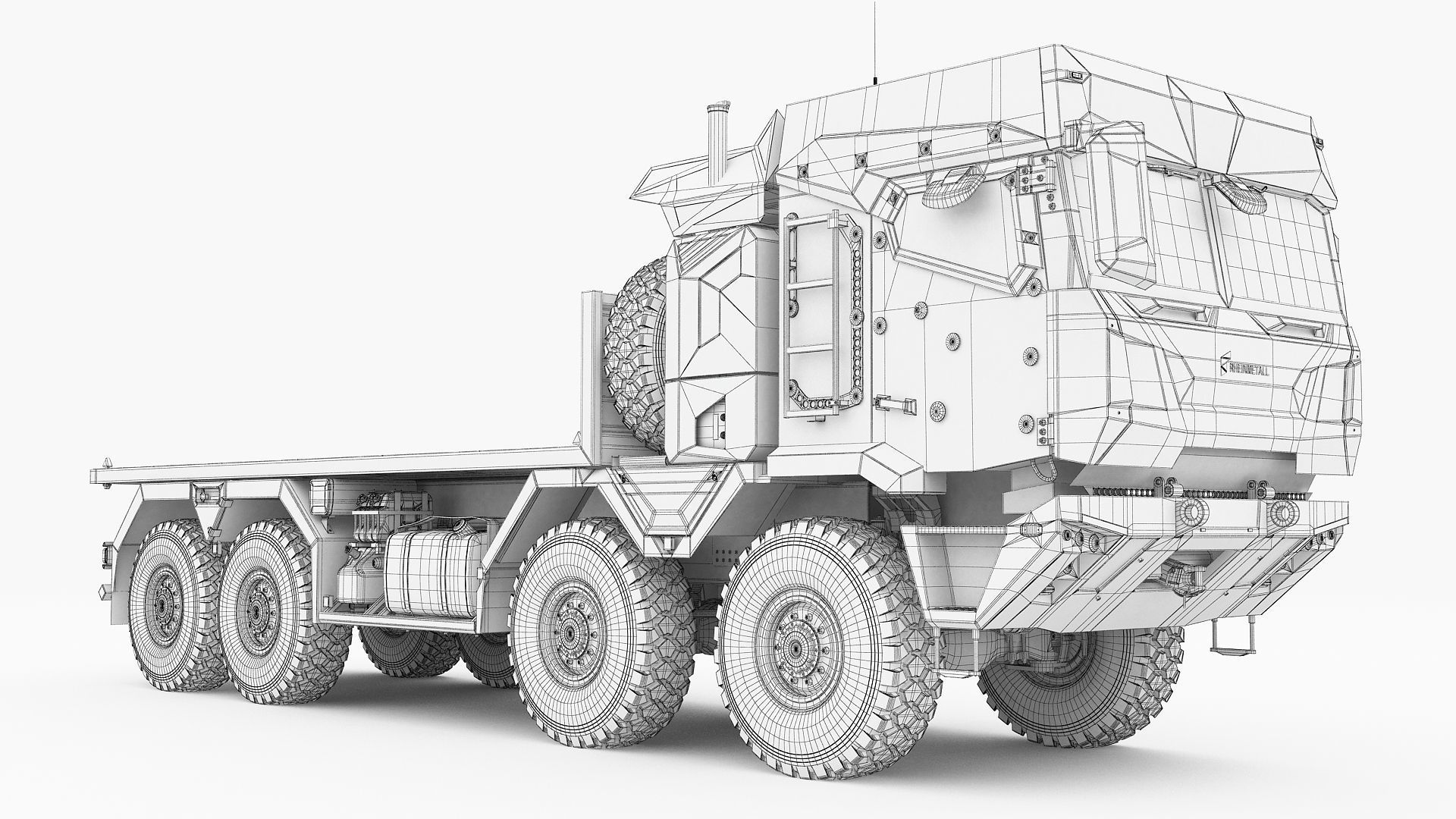 RMMV HX3 Container Truck 3D model_21