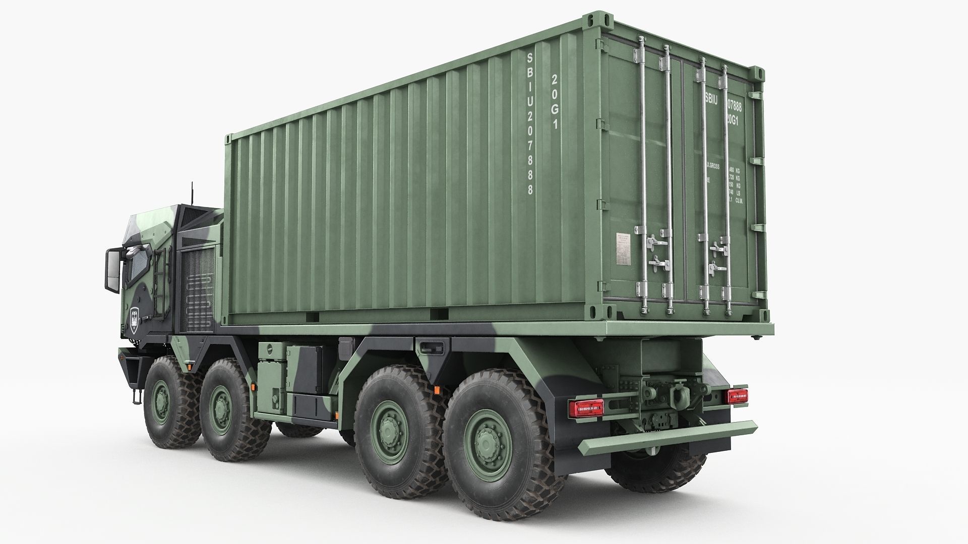 RMMV HX3 Container Truck 3D model_5