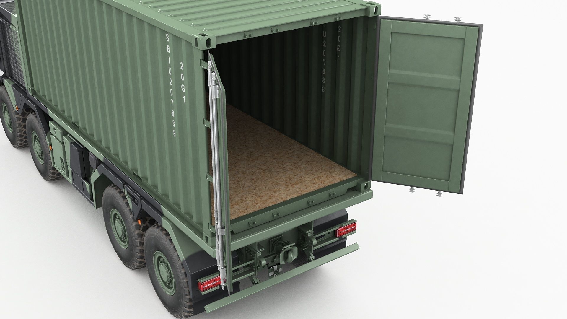 RMMV HX3 Container Truck 3D model_4