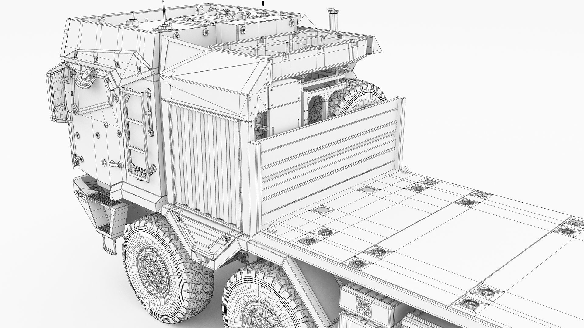 RMMV HX3 Container Truck 3D model_25