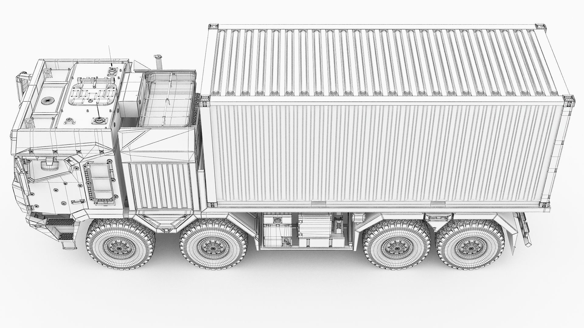 RMMV HX3 Container Truck 3D model_22