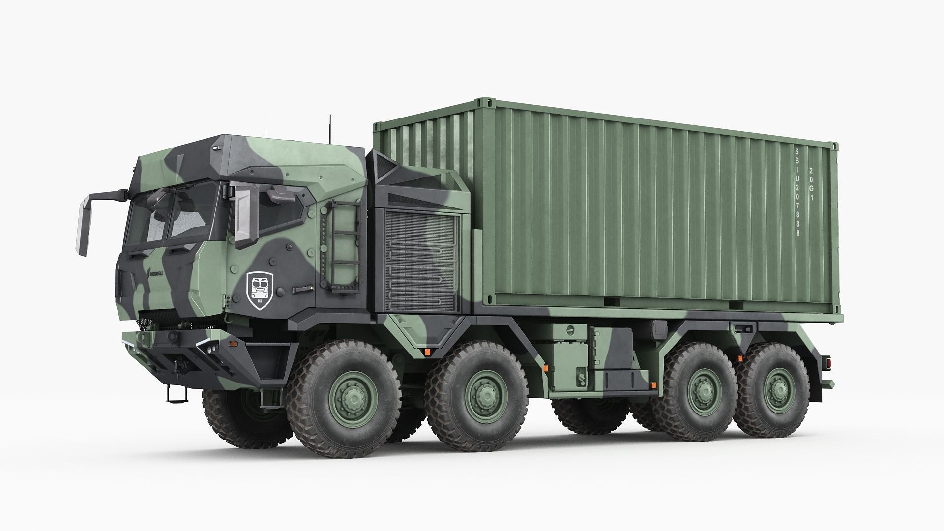 RMMV HX3 Container Truck 3D model_16