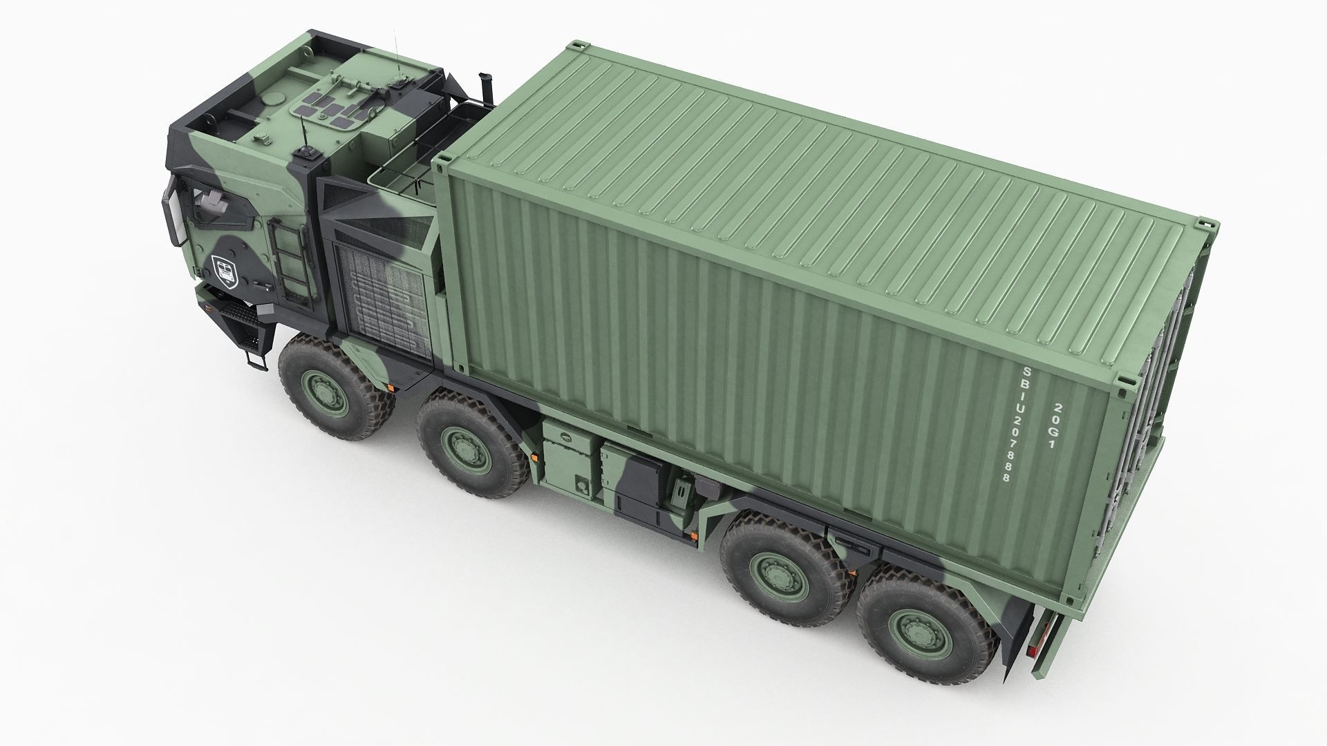 RMMV HX3 Container Truck 3D model_10