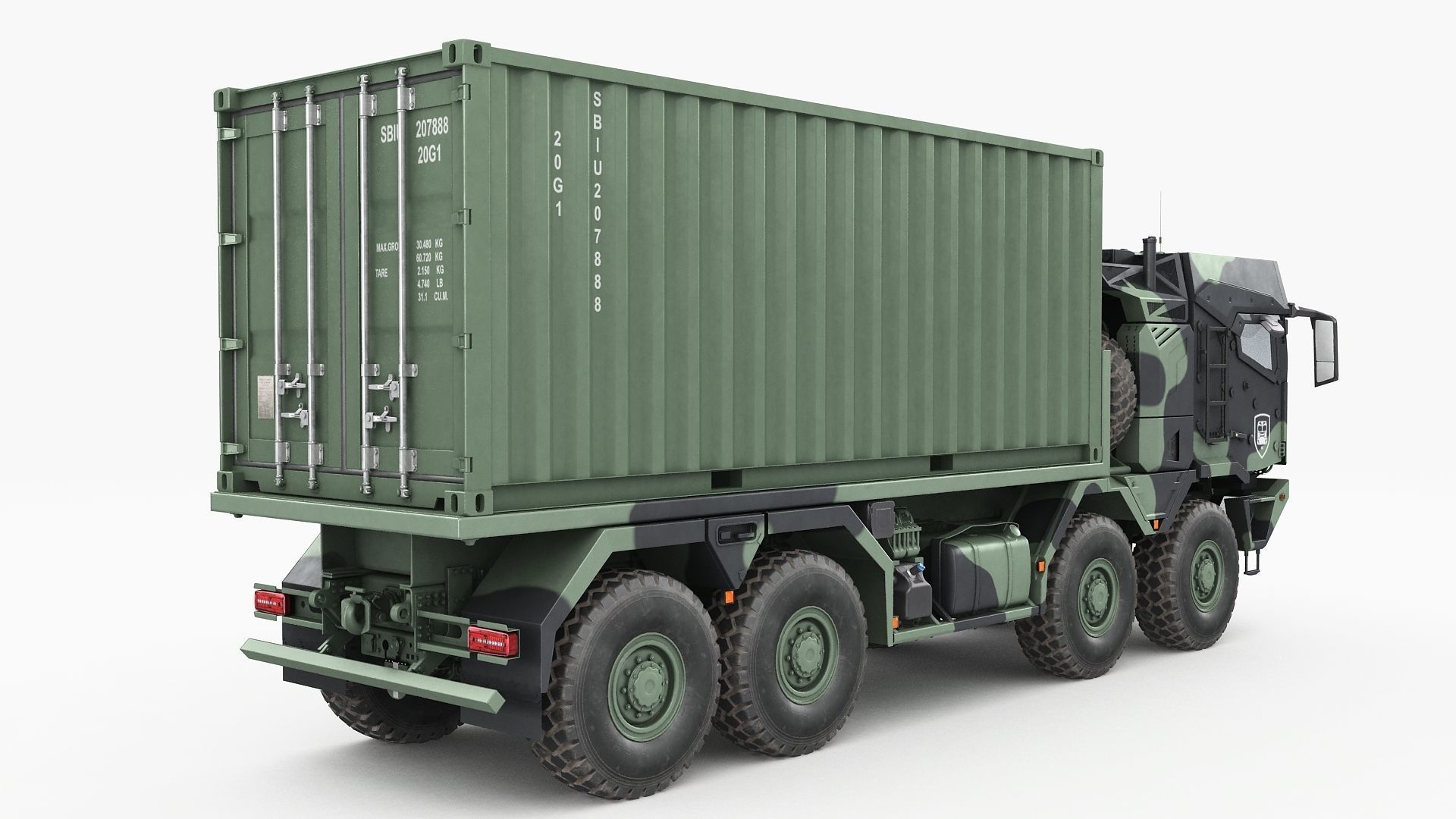 RMMV HX3 Container Truck 3D model_3