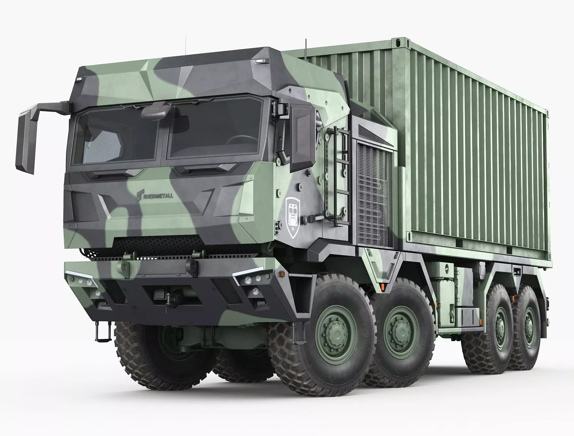 RMMV HX3 Container Truck 3D model_0