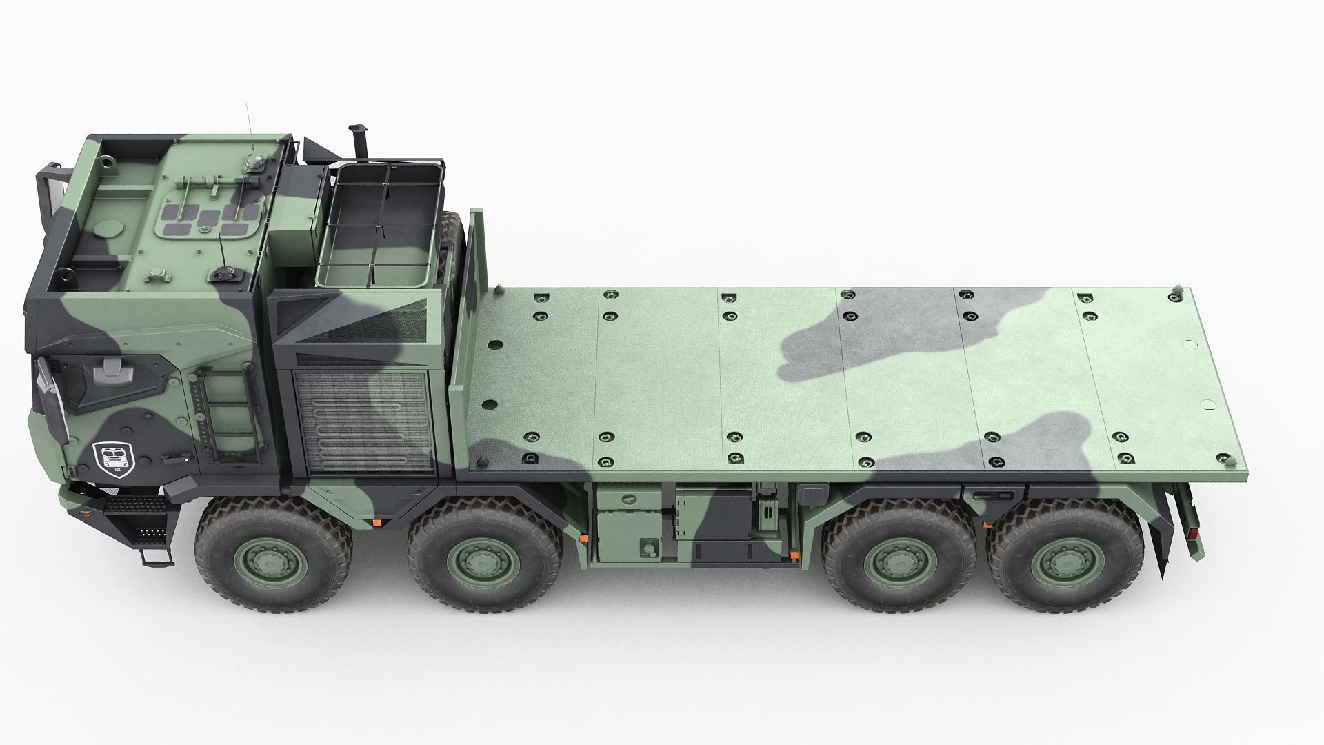 RMMV HX3 Container Truck 3D model_7