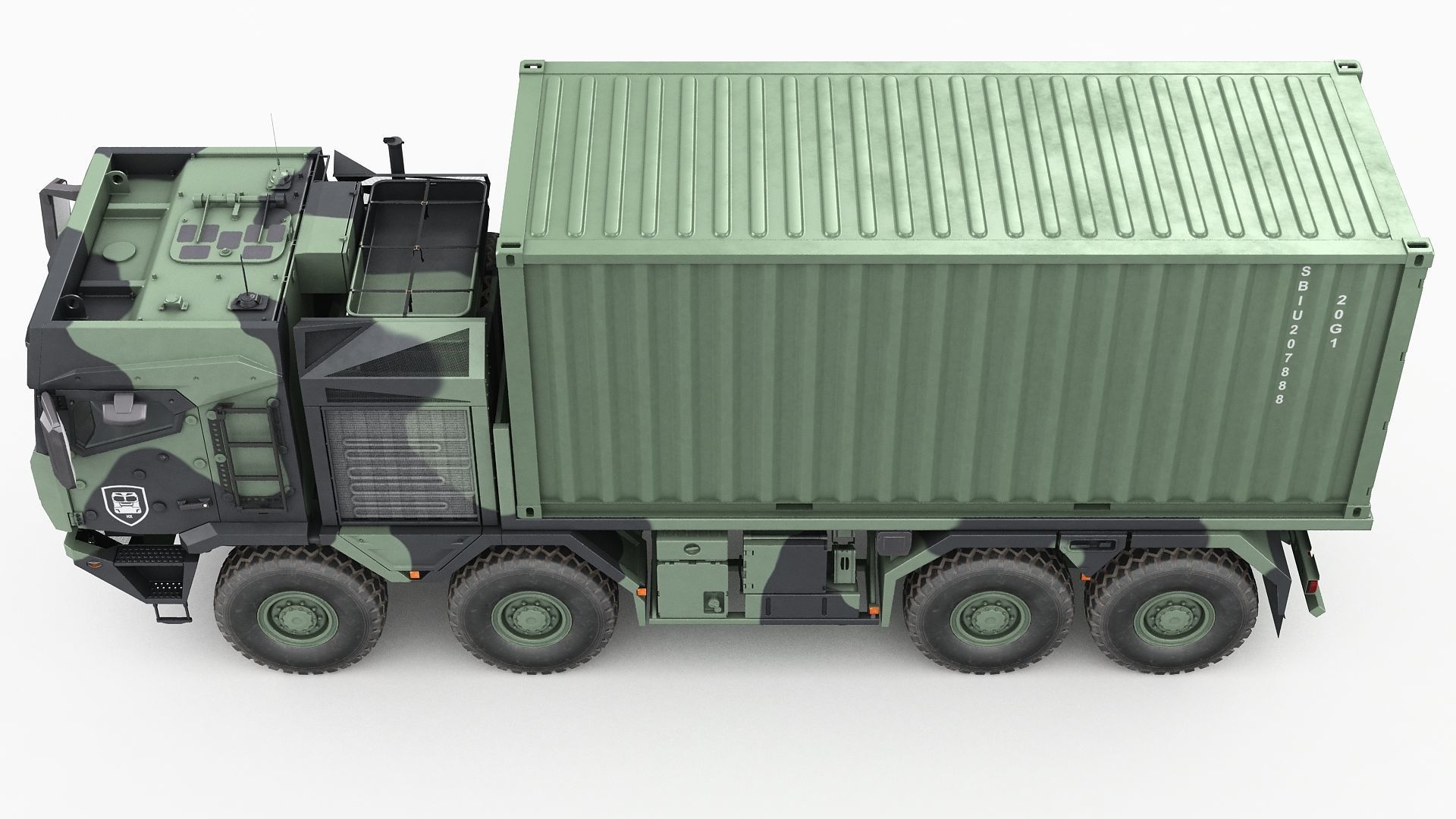 RMMV HX3 Container Truck 3D model_6