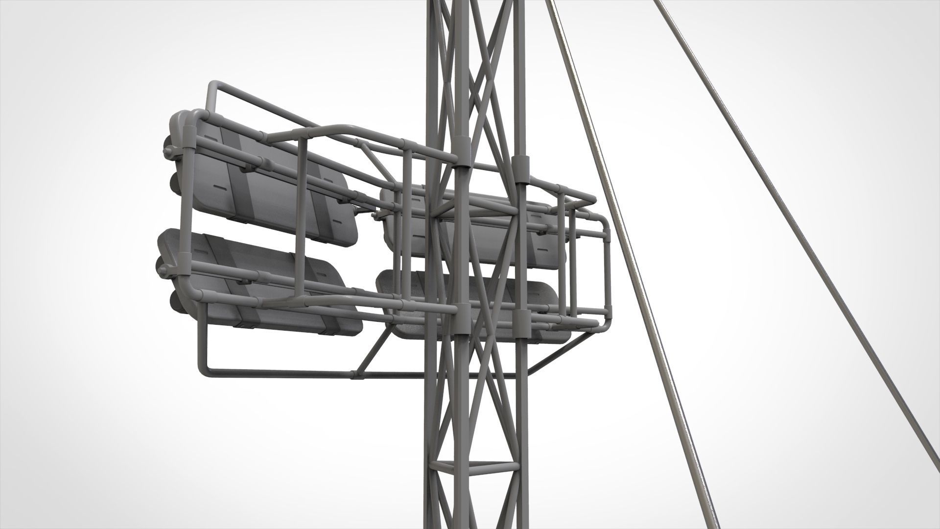 Sci fi Floodlight 12 3D model_41