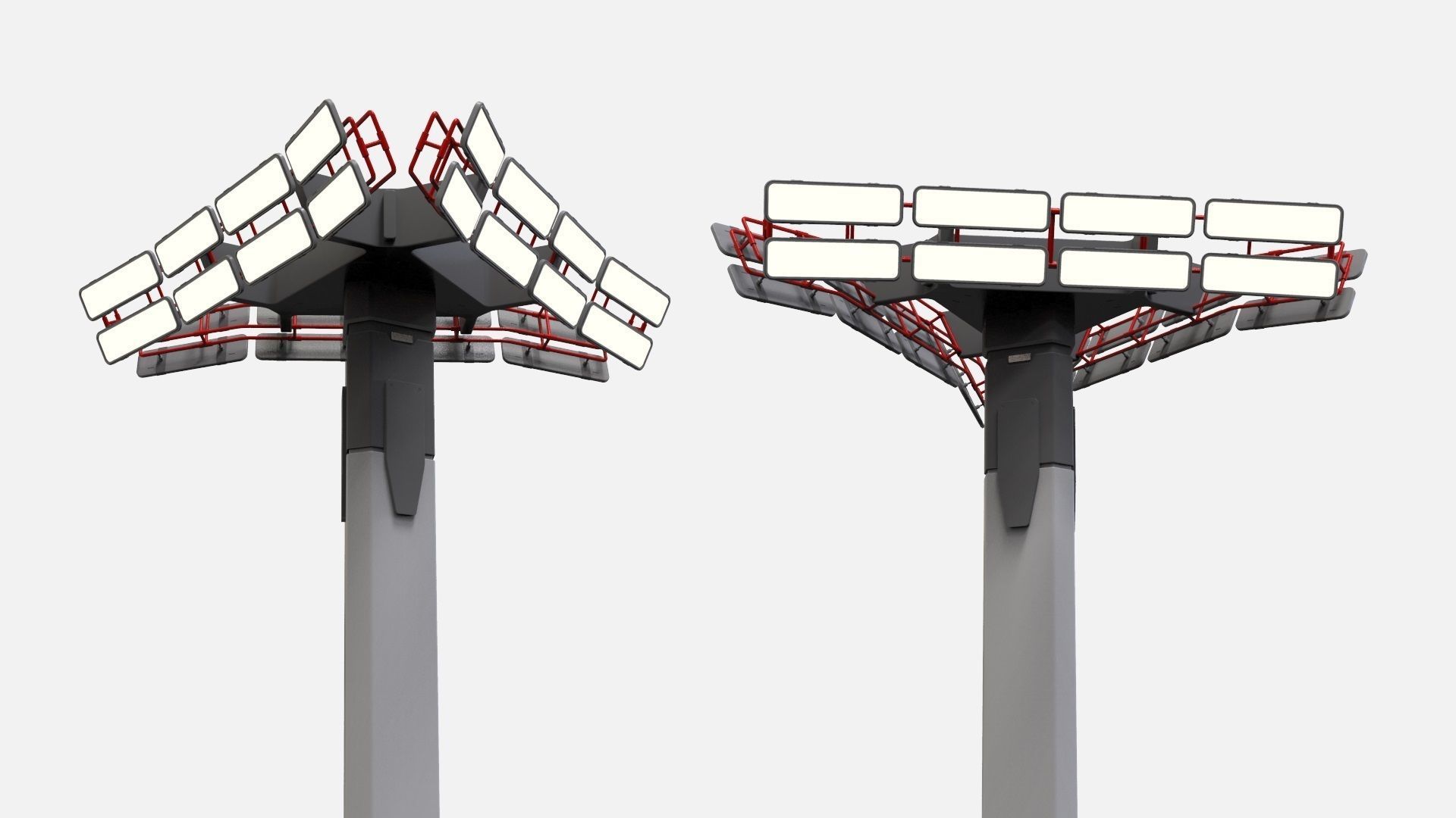 Sci fi Floodlight 12 3D model_24