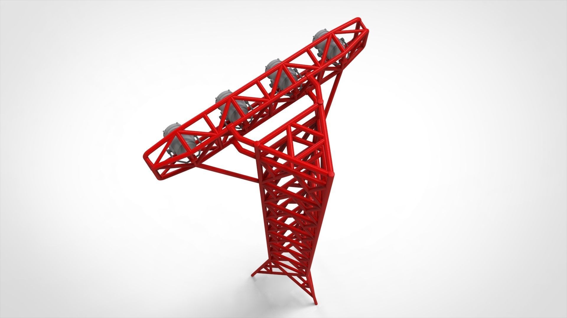Sci fi Floodlight 12 3D model_14