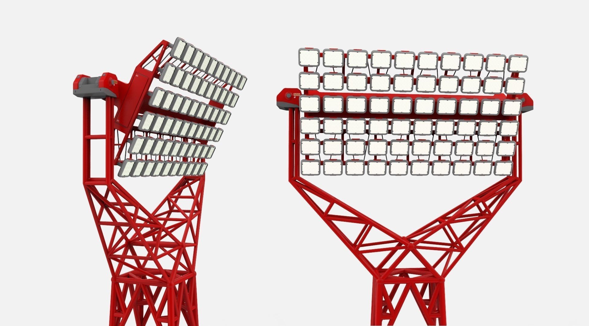 Sci fi Floodlight 12 3D model_5