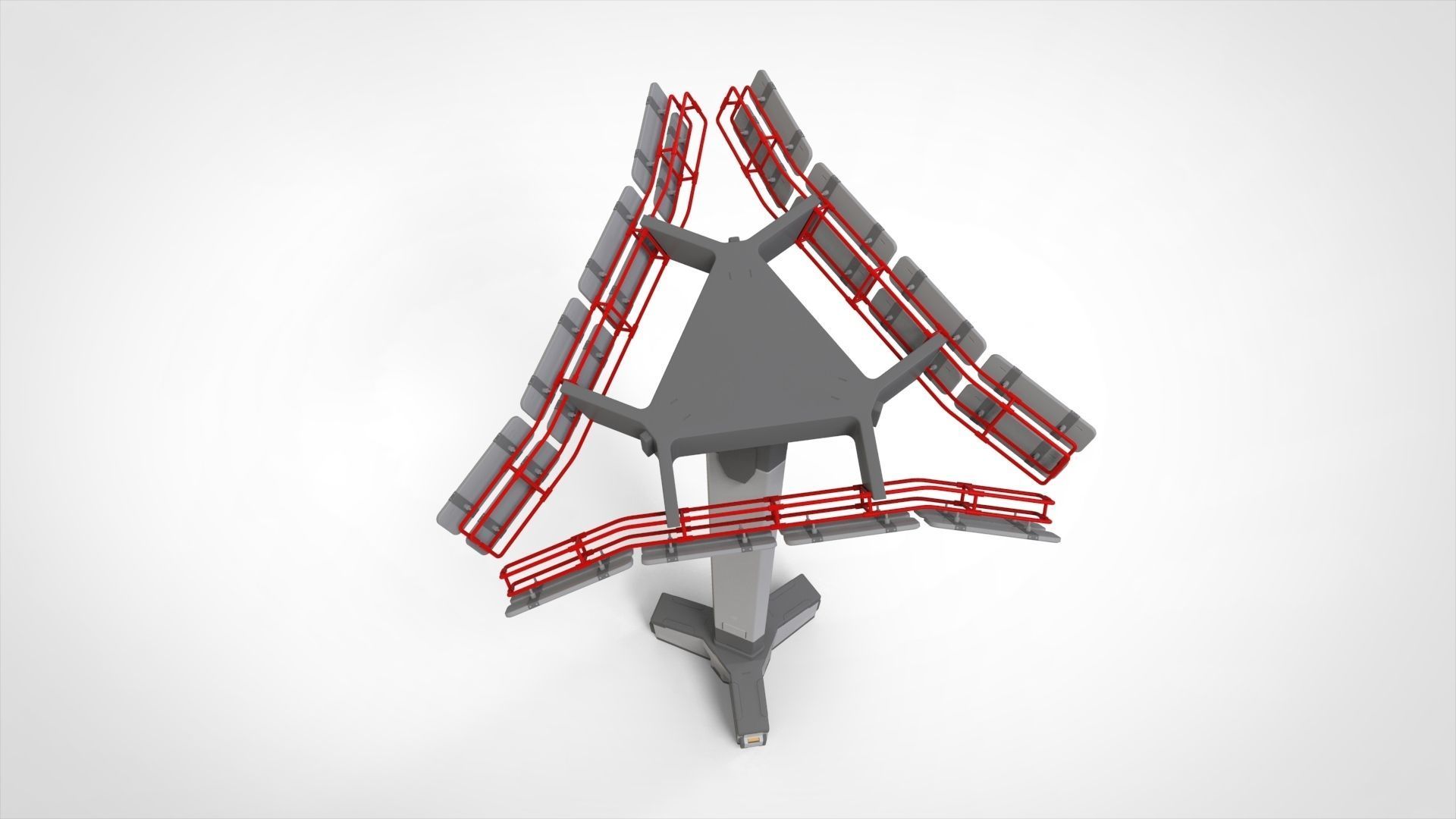 Sci fi Floodlight 12 3D model_25