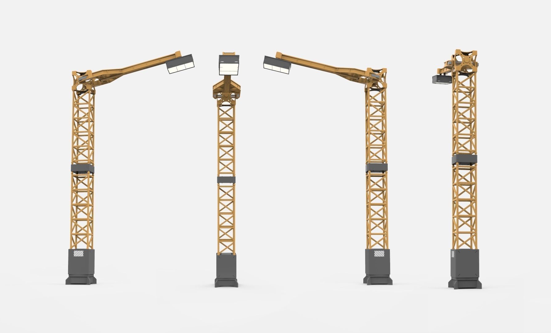 Sci fi Floodlight 12 3D model_26