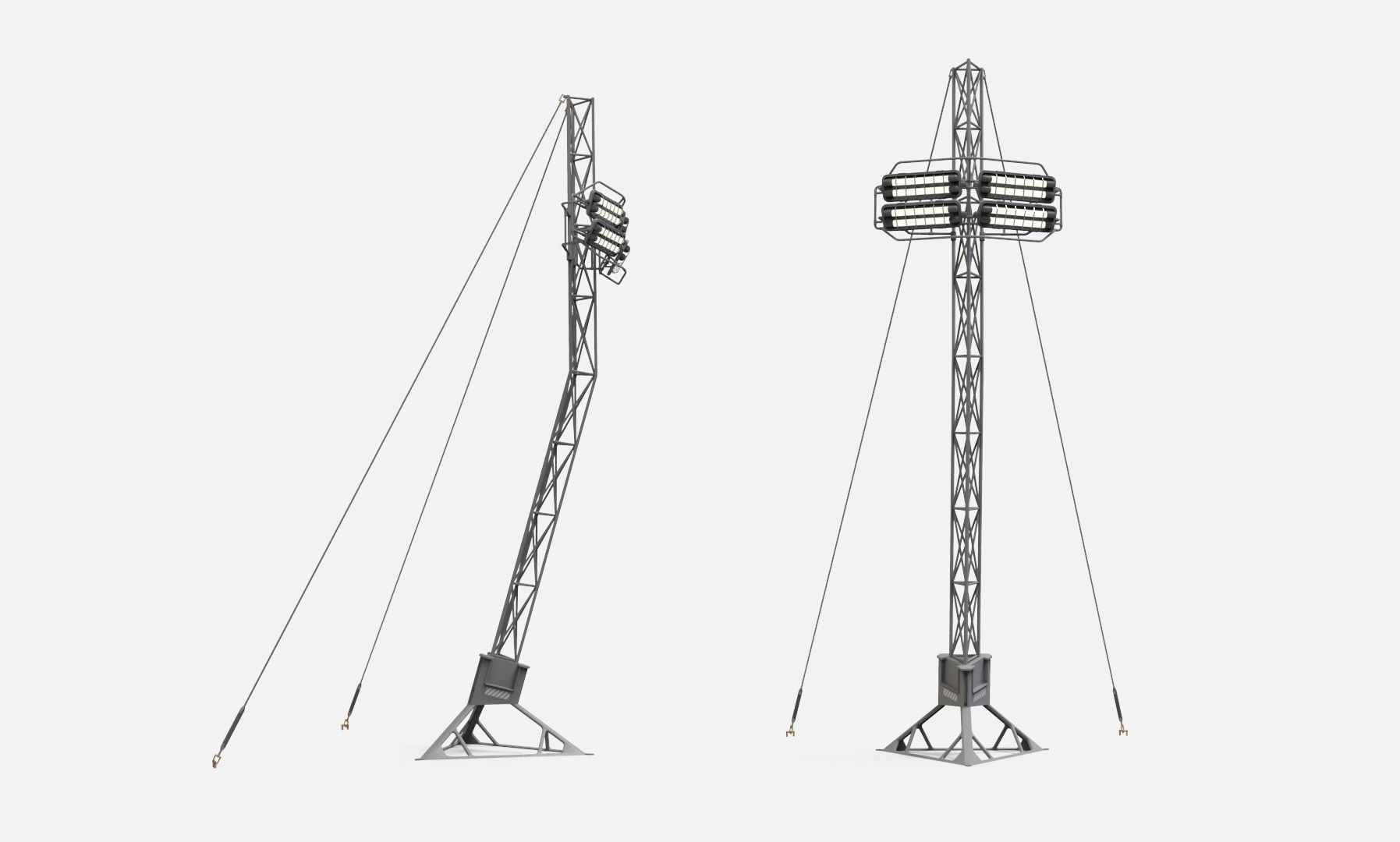 Sci fi Floodlight 12 3D model_37