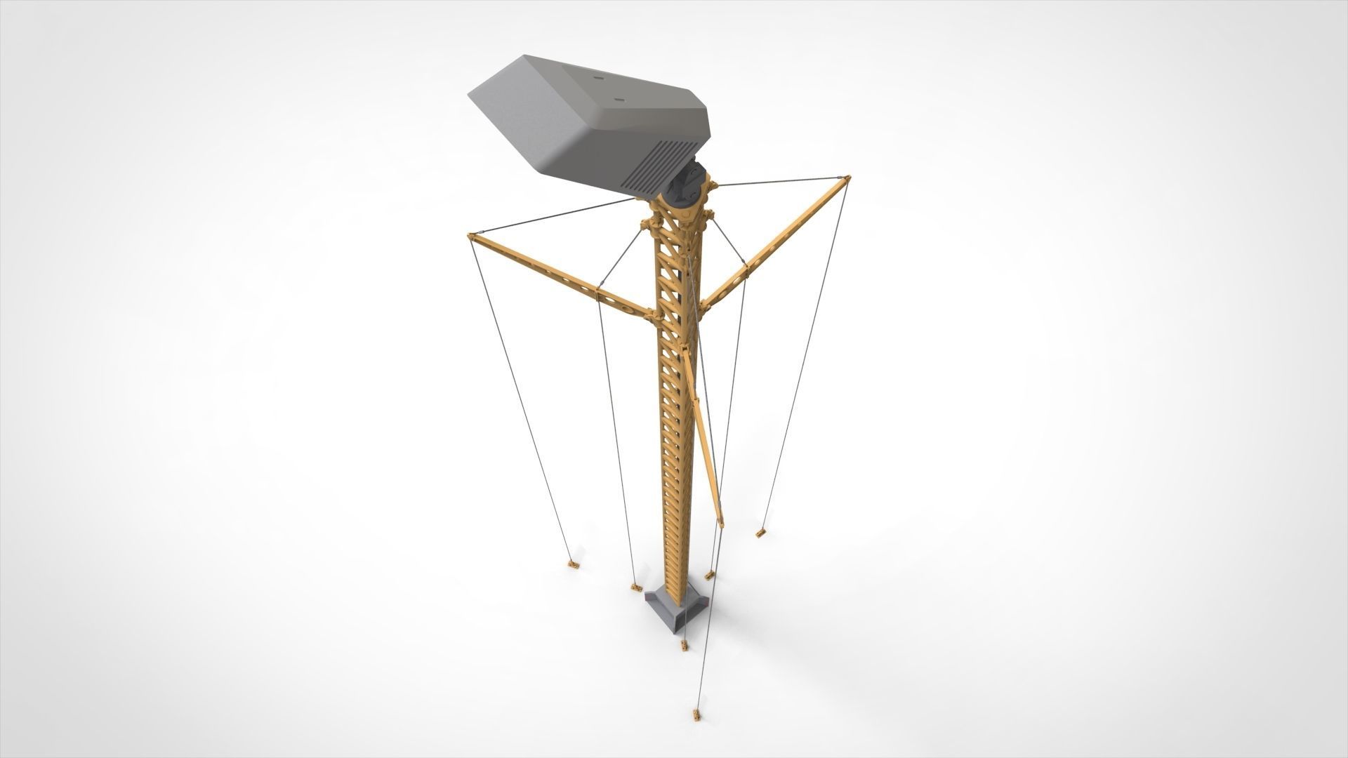 Sci fi Floodlight 12 3D model_10