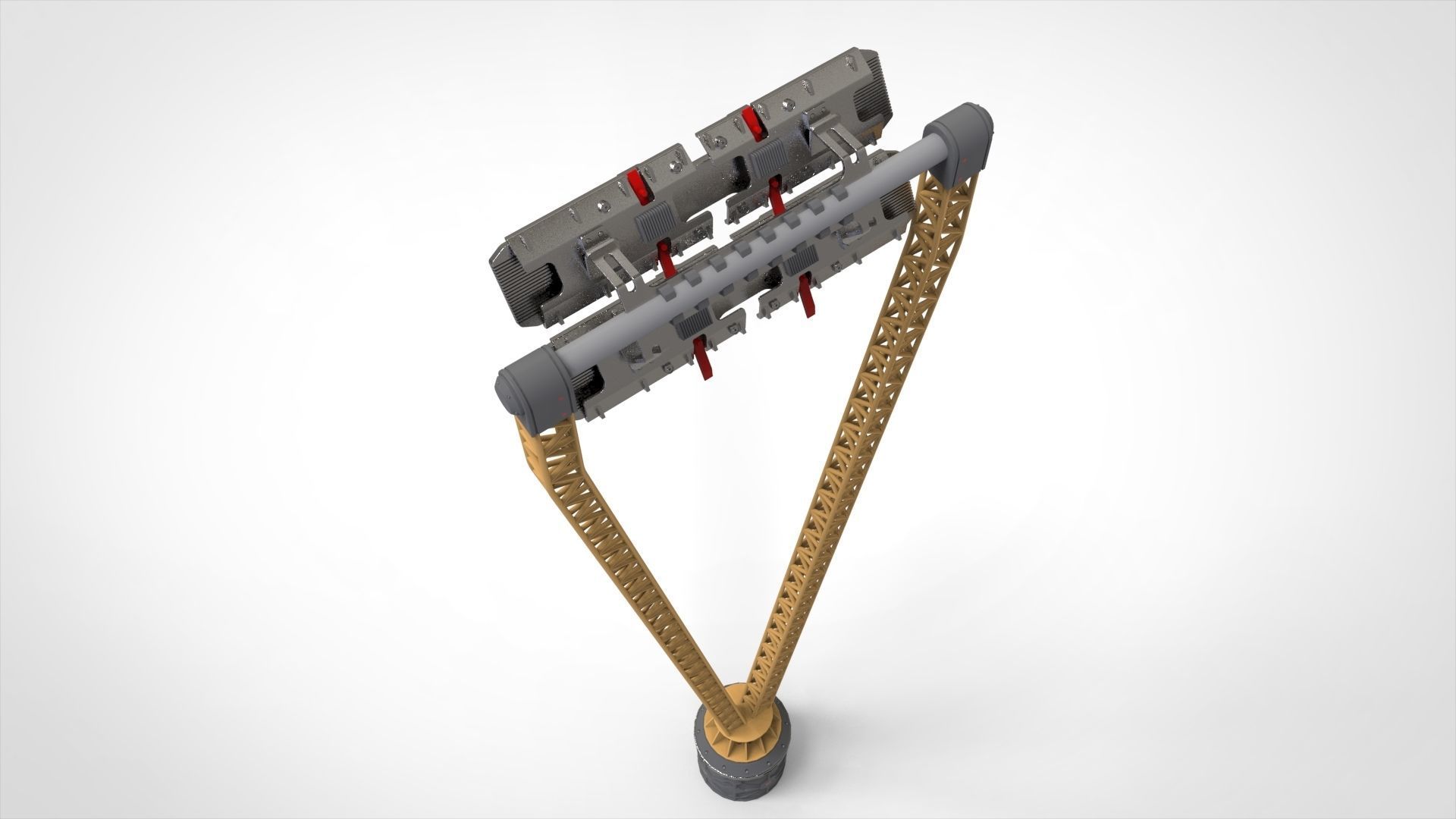 Sci fi Floodlight 12 3D model_18