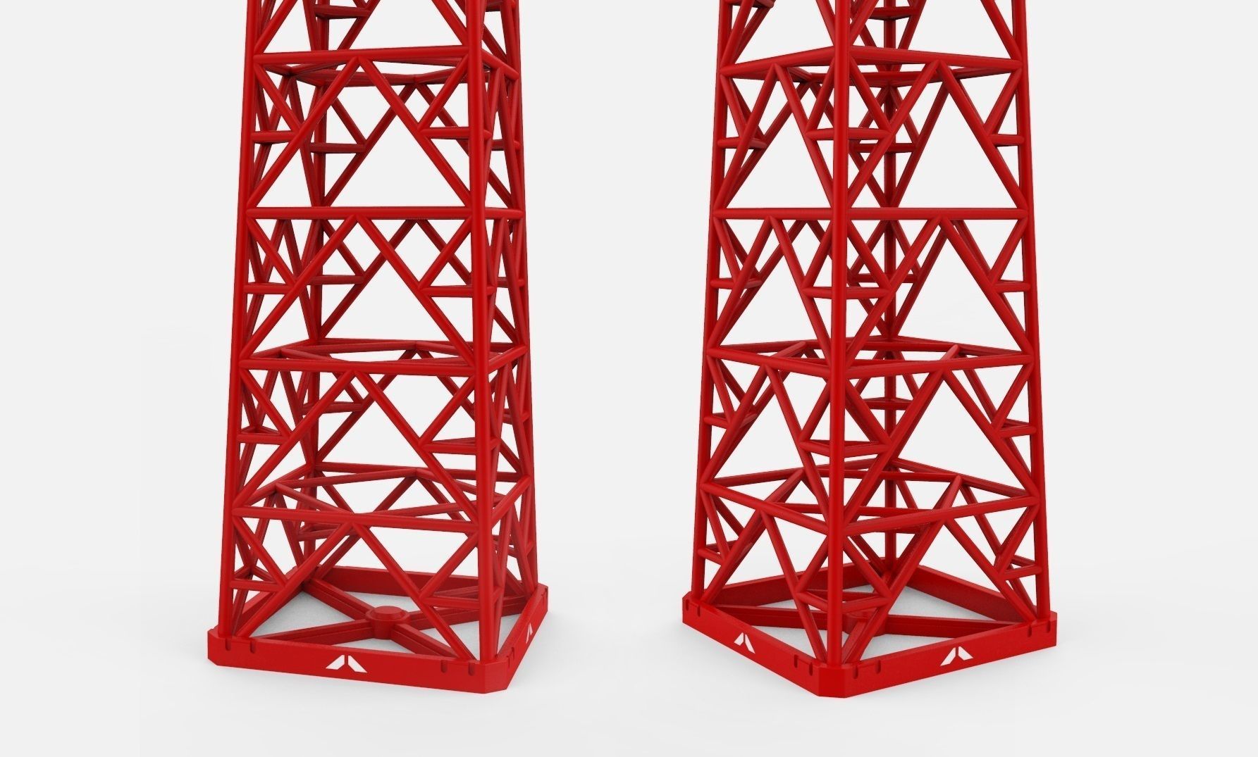 Sci fi Floodlight 12 3D model_4