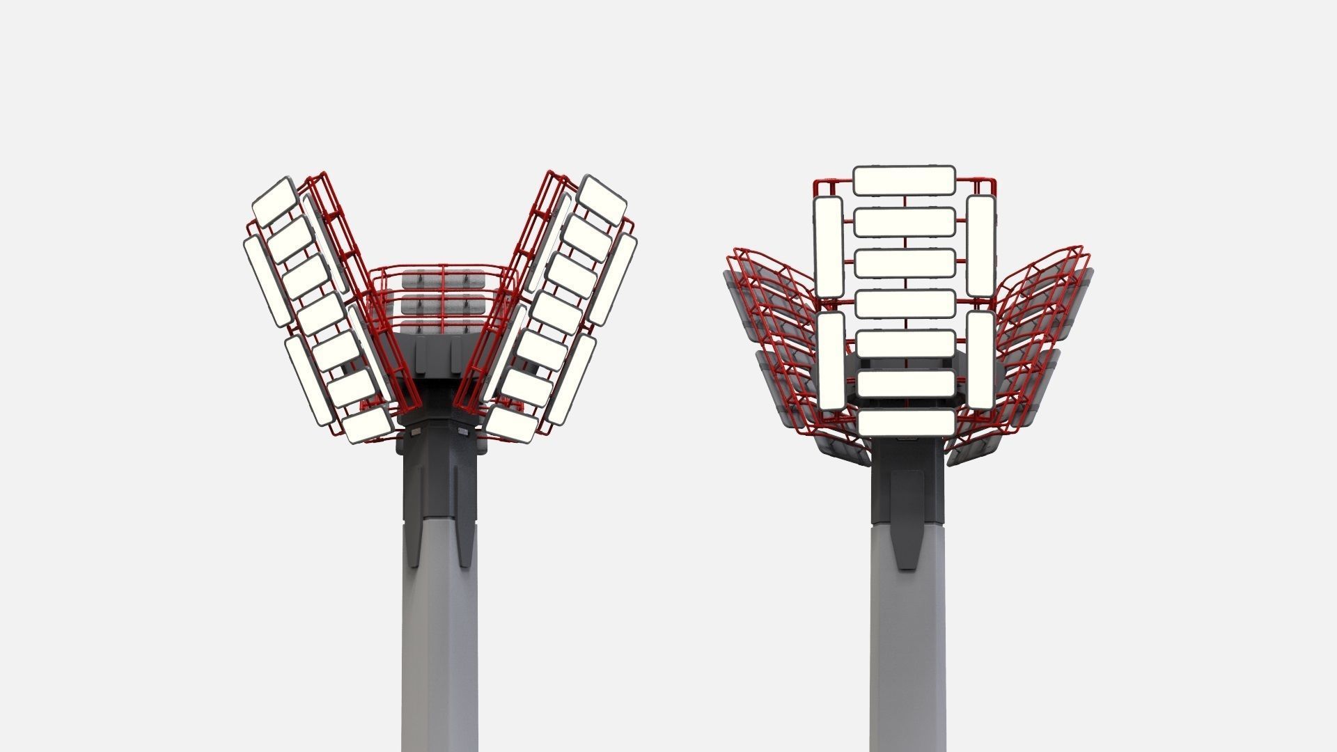 Sci fi Floodlight 12 3D model_21
