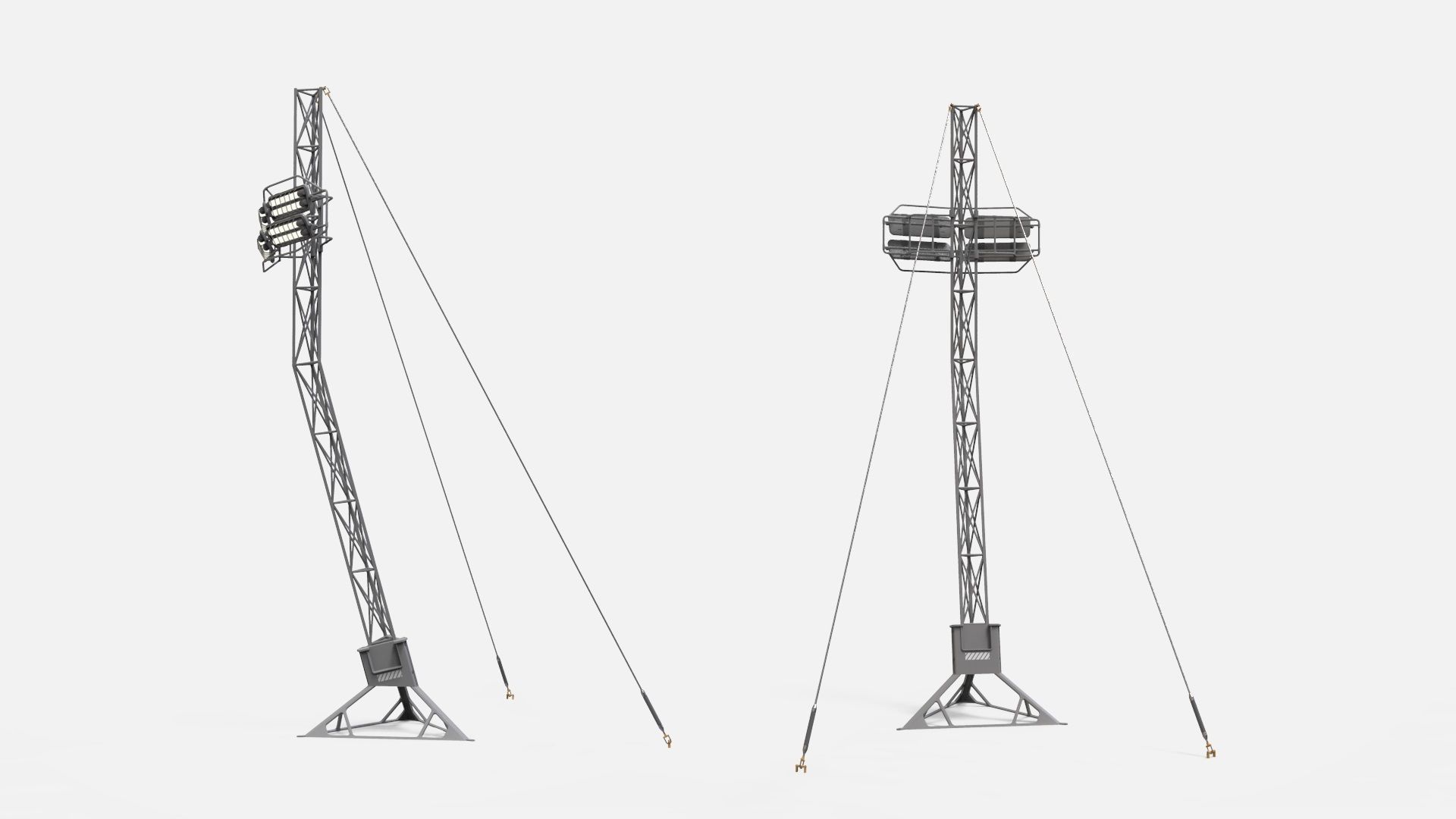 Sci fi Floodlight 12 3D model_38