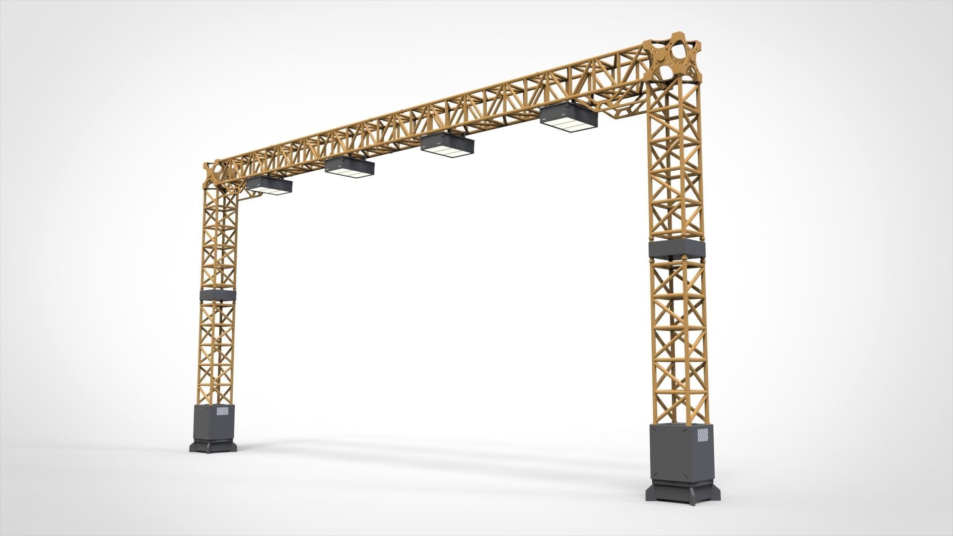 Sci fi Floodlight 12 3D model_34