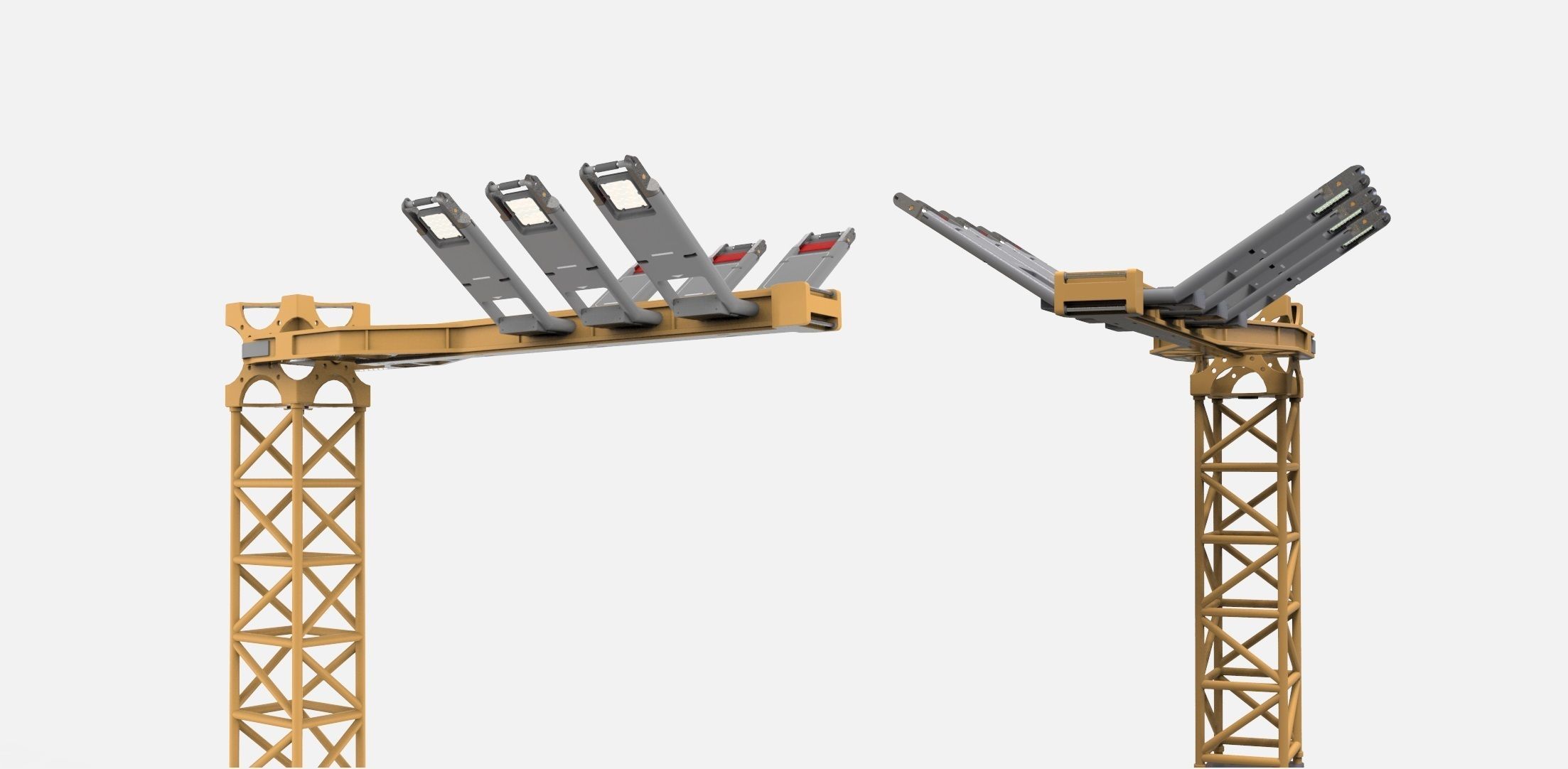 Sci fi Floodlight 12 3D model_31